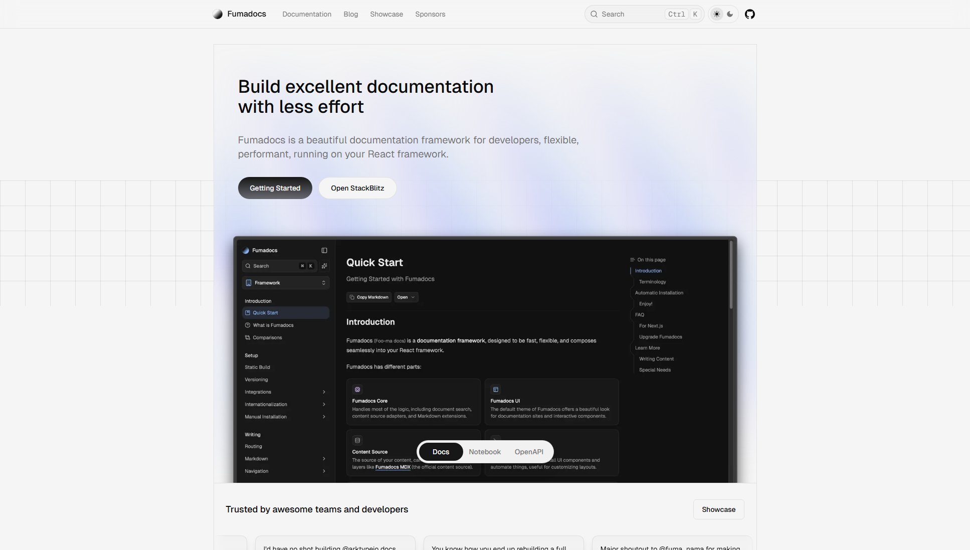 Fumadocs Screenshot