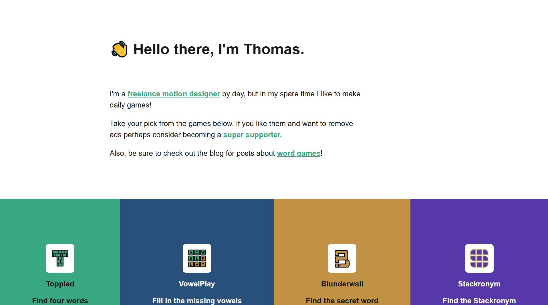 ByThomas Games ByThomas Games Interface & Screenshots