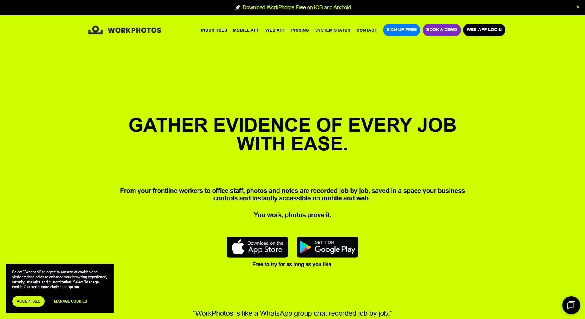 WorkPhotos WorkPhotos Interface & Screenshots WorkPhotos WorkPhotos Interface & Screenshots