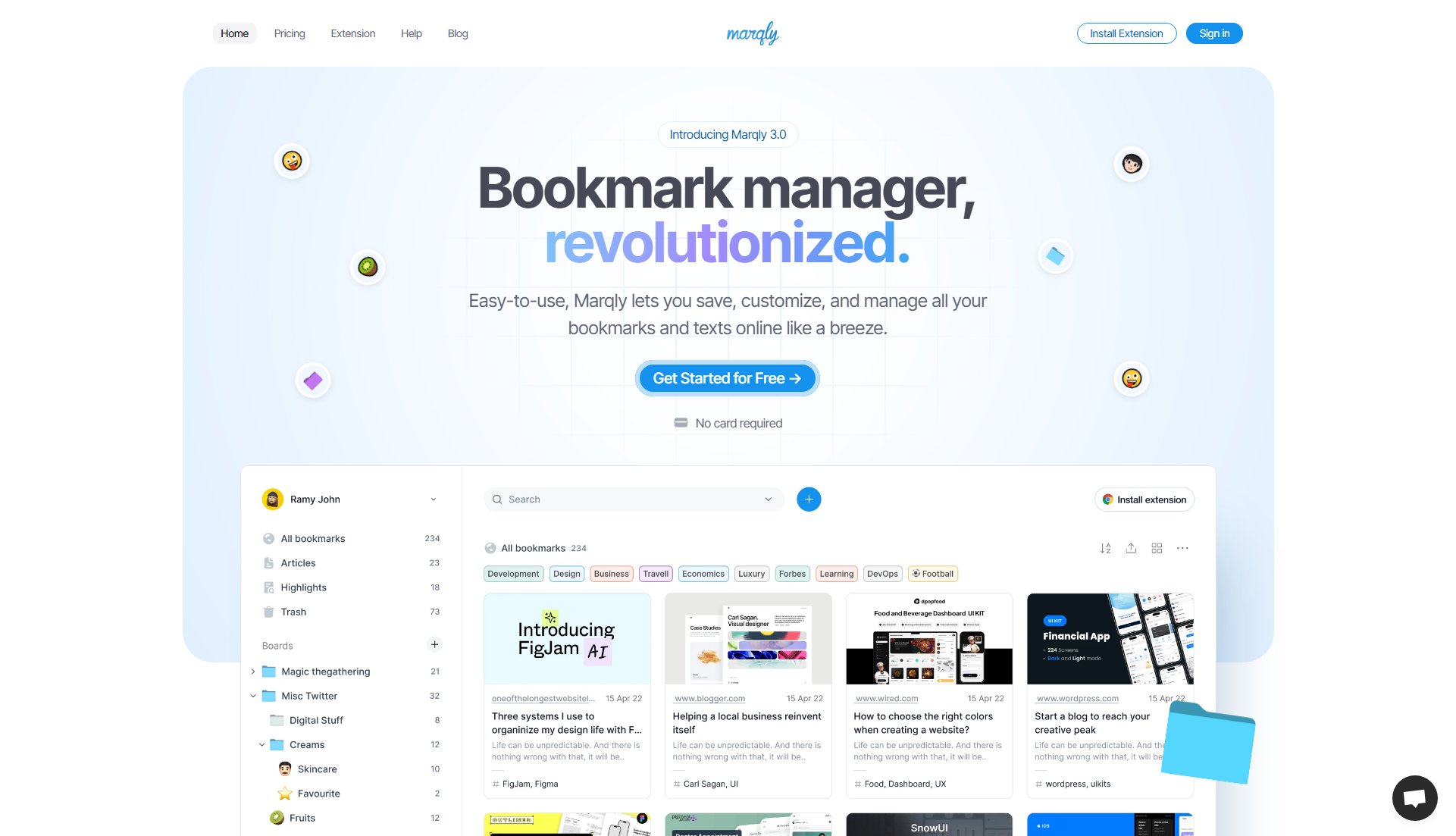 Marqly Marqly Interface & Screenshots