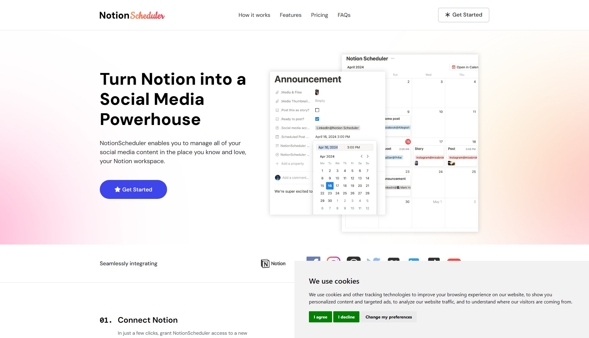 NotionScheduler NotionScheduler Interface & Screenshots NotionScheduler NotionScheduler Interface & Screenshots
