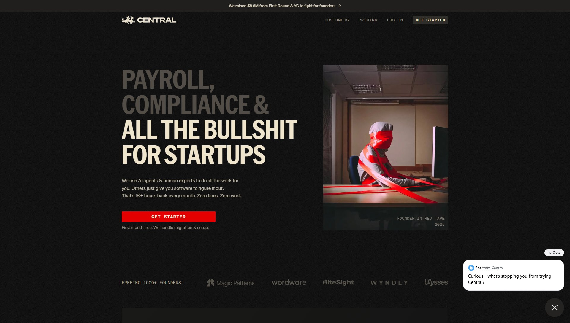 Central Central Interface & Screenshots