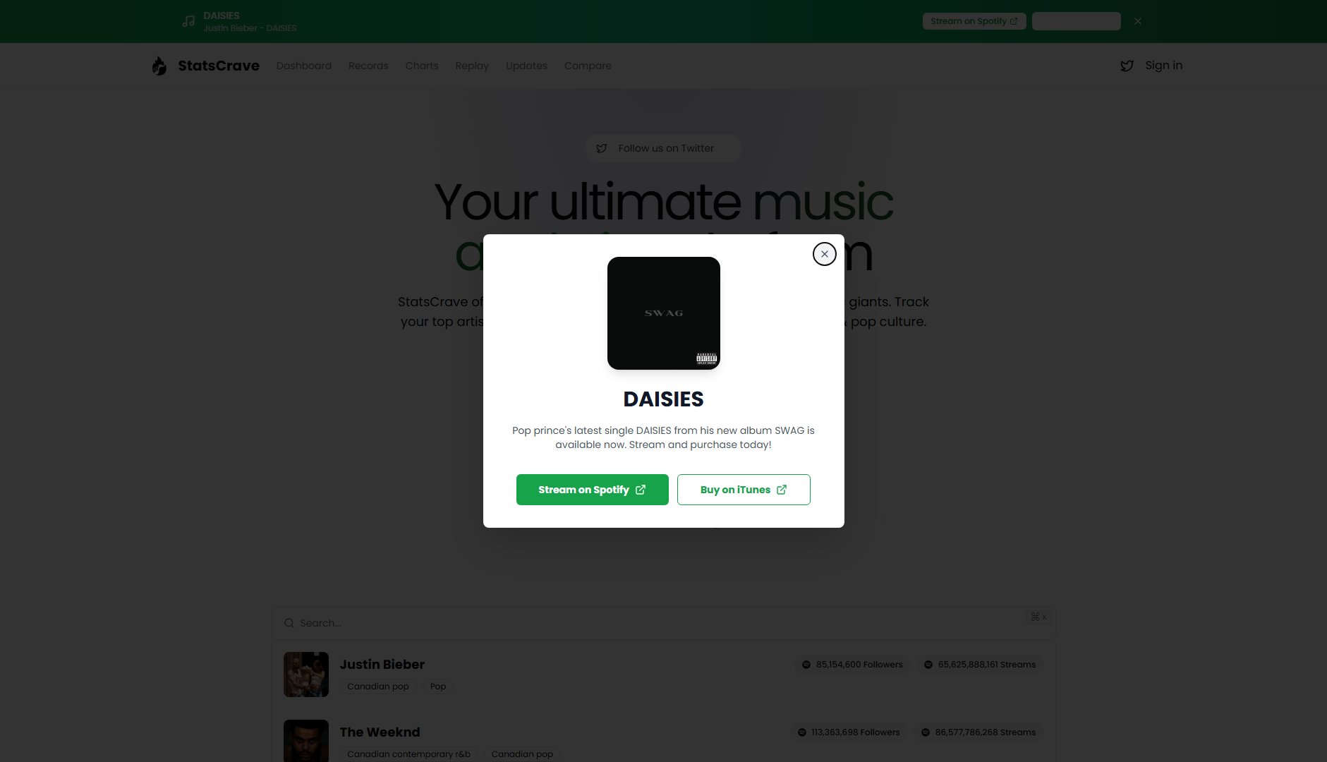 StatsCrave StatsCrave Interface & Screenshots