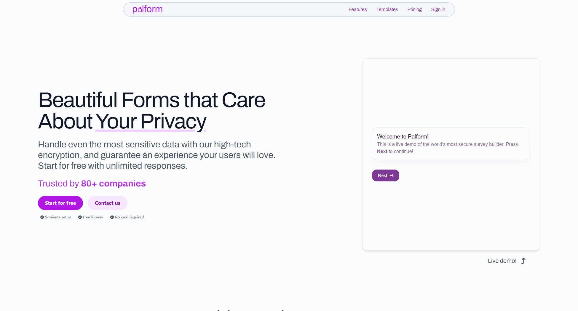 Palform Palform Interface & Screenshots Palform Palform Interface & Screenshots