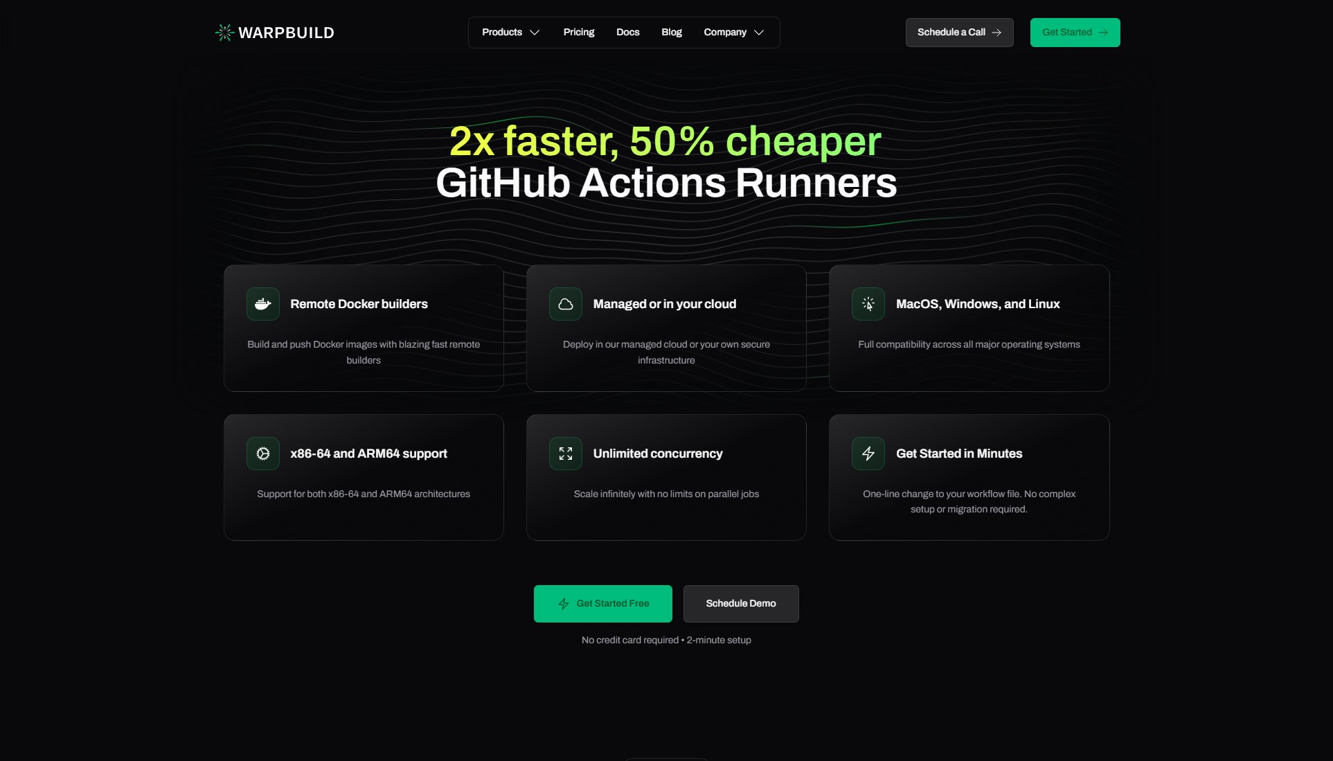 WarpBuild WarpBuild Interface & Screenshots