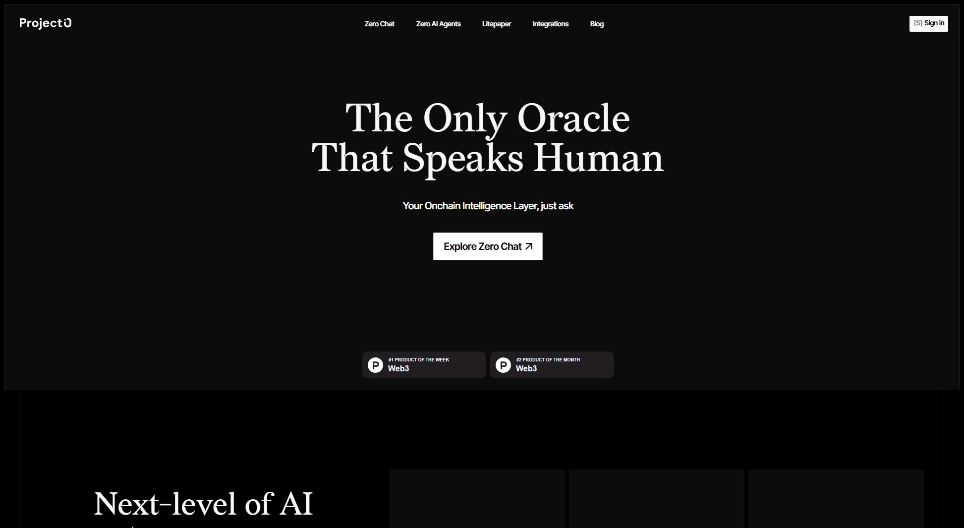 Project Zero Project Zero Interface & Screenshots
