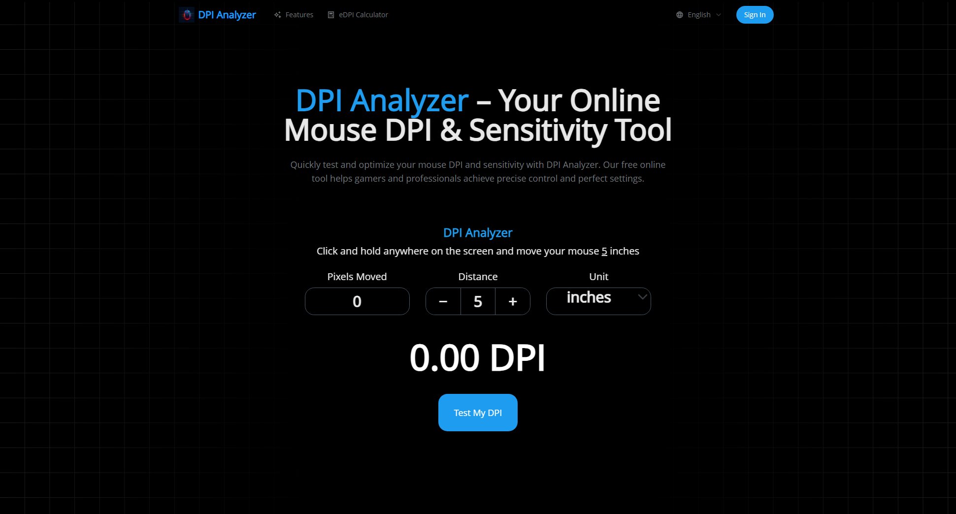 DPI Analyzer DPI Analyzer Interface & Screenshots