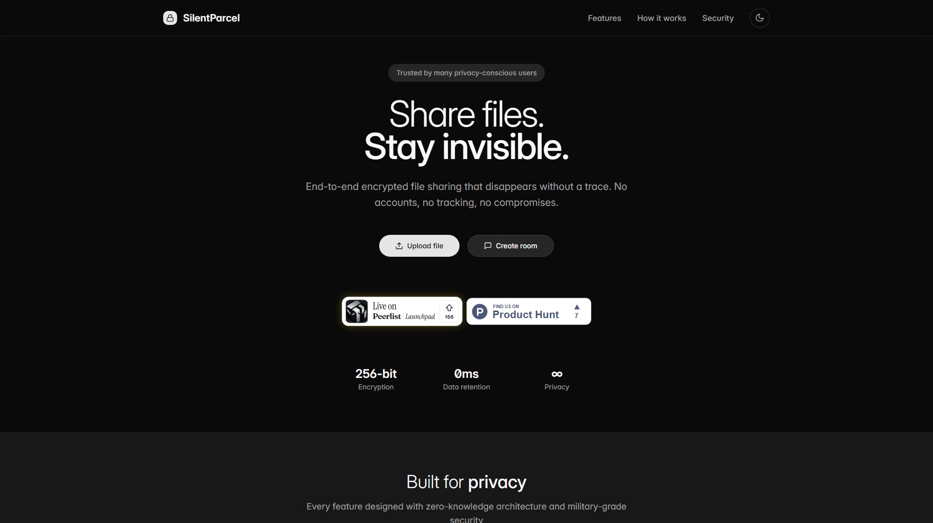 SilentParcel SilentParcel Interface & Screenshots SilentParcel SilentParcel Interface & Screenshots