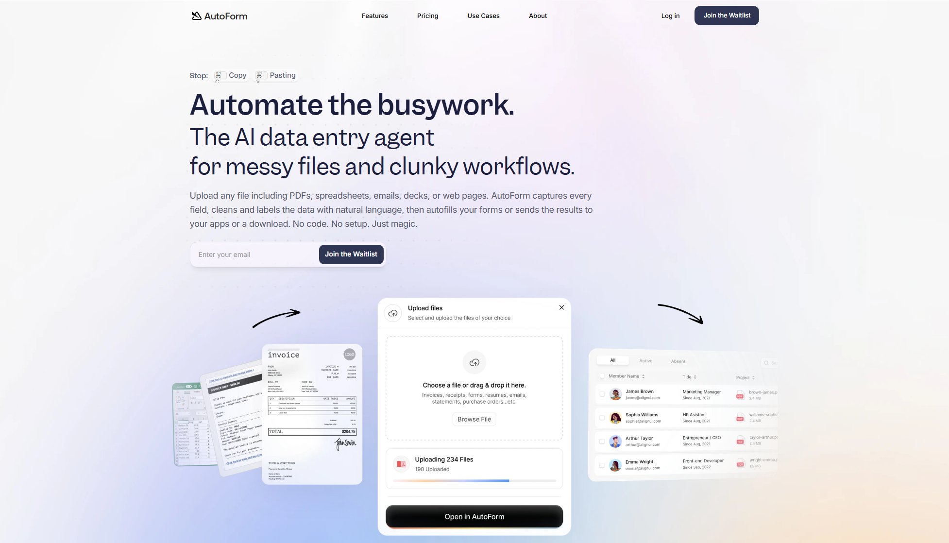 AutoForm Screenshot
