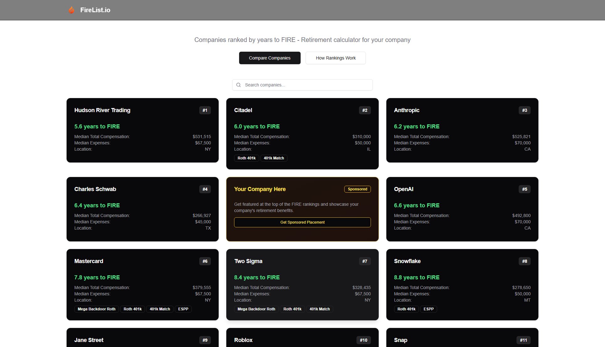 FireList.io FireList.io Interface & Screenshots
