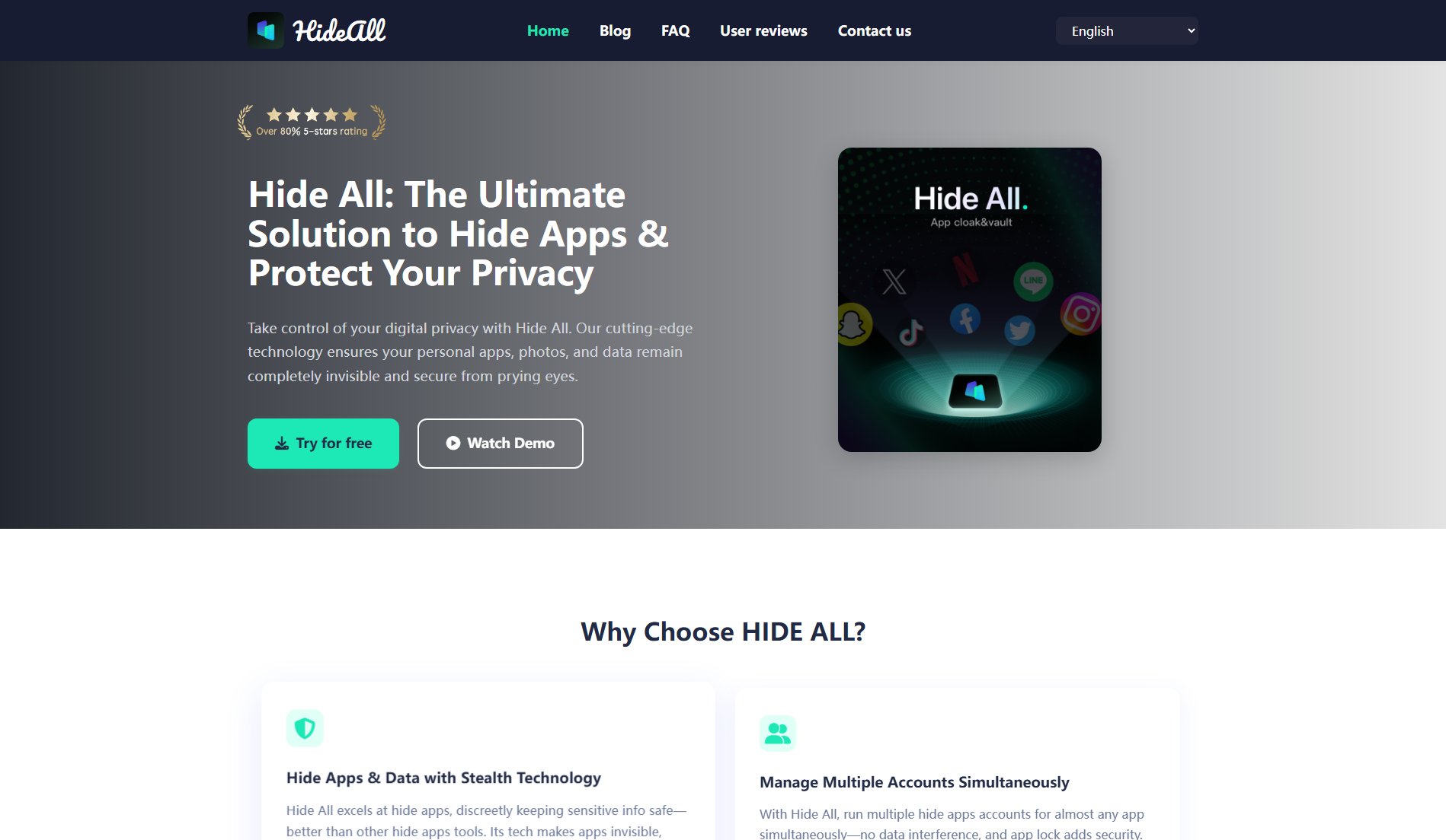 Hide All | Cloak&Vault Hider Hide All | Cloak&Vault Hider Interface & Screenshots Hide All | Cloak&Vault Hider Hide All | Cloak&Vault Hider Interface & Screenshots