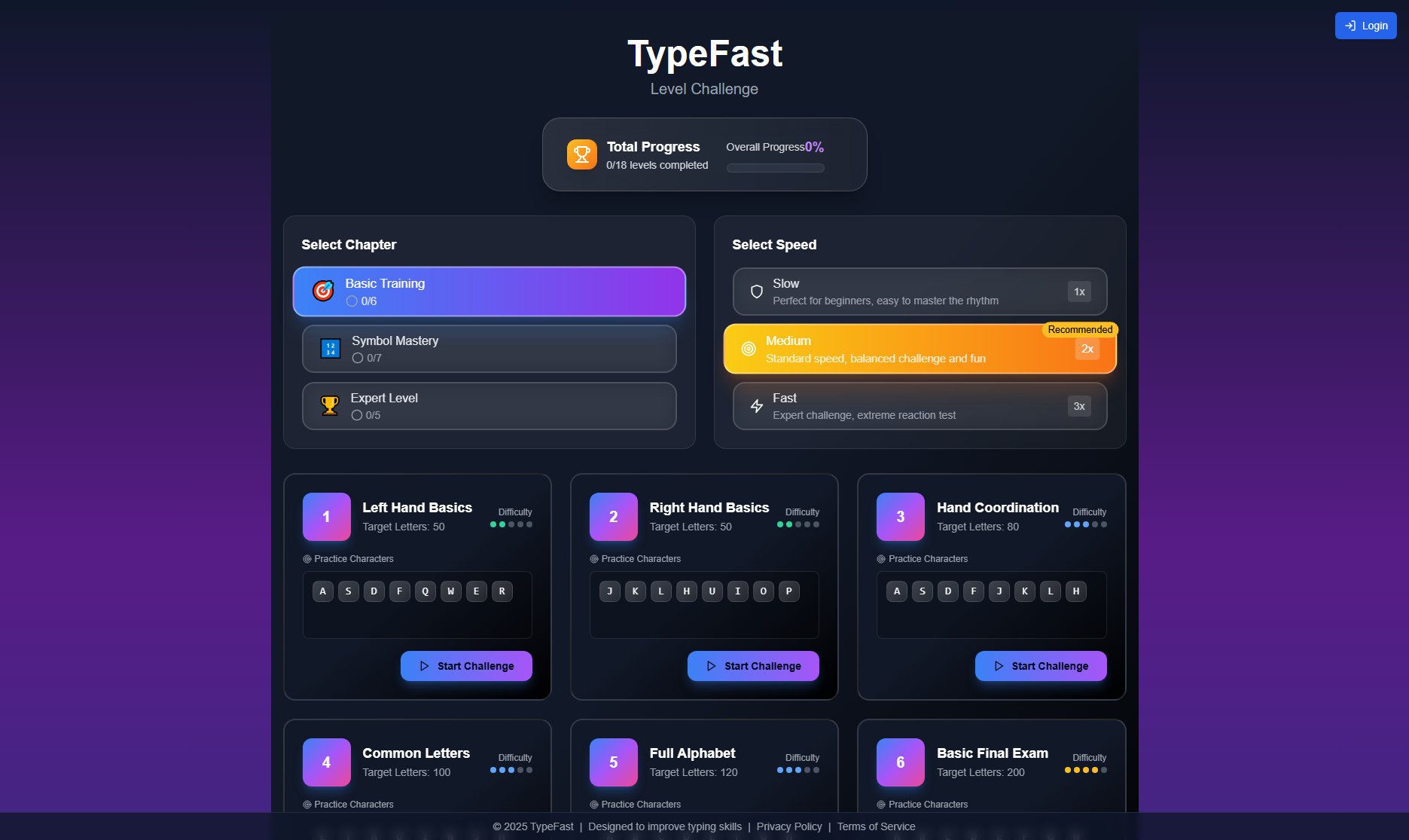 TypeFast TypeFast Interface & Screenshots TypeFast TypeFast Interface & Screenshots