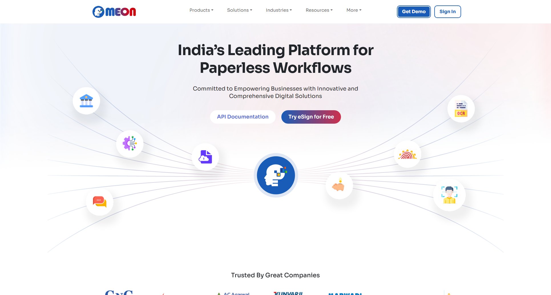 Meon Onboarding Platform Meon Onboarding Platform Interface & Screenshots