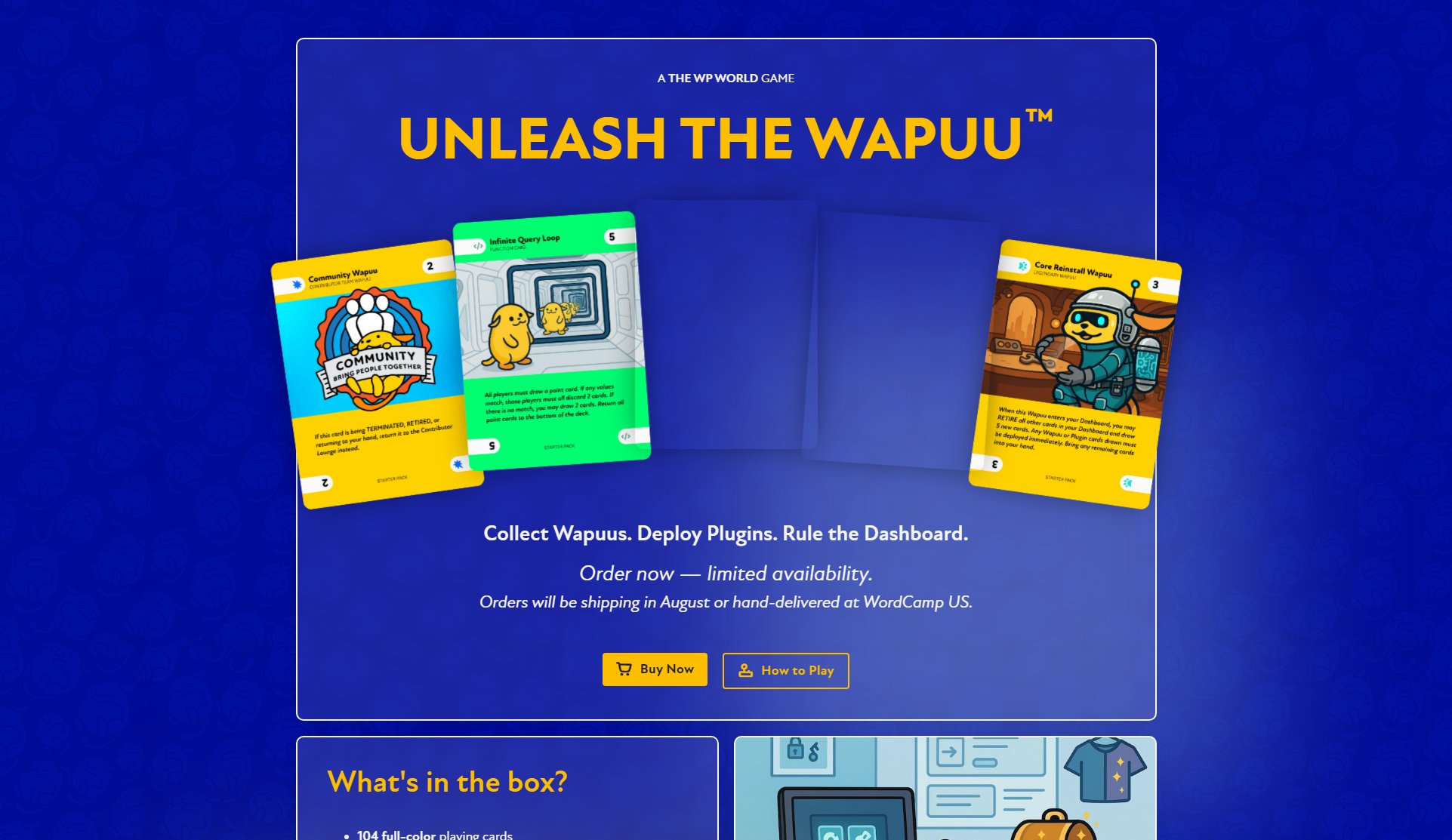Unleash the Wapuu Unleash the Wapuu Interface & Screenshots Unleash the Wapuu Unleash the Wapuu Interface & Screenshots