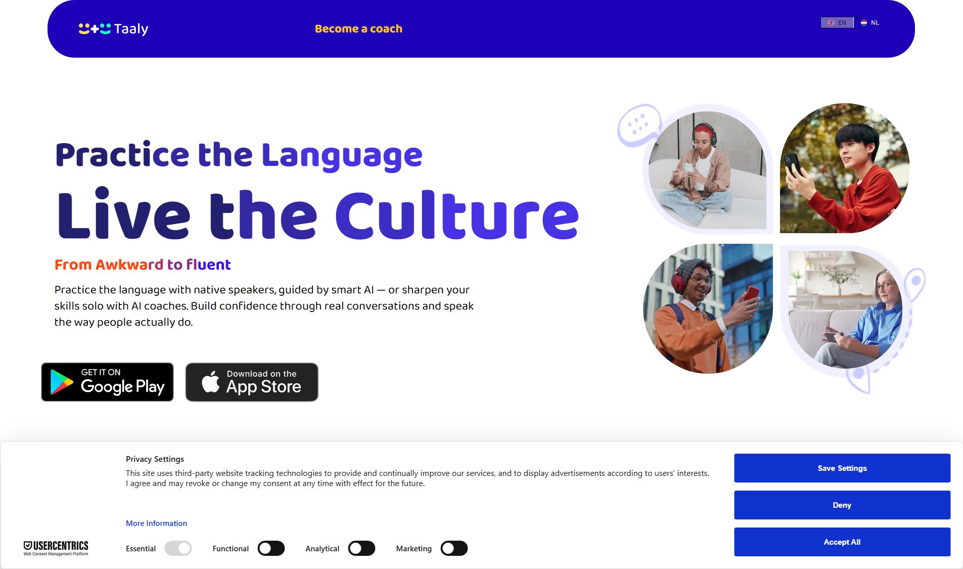 Taaly Taaly Interface & Screenshots