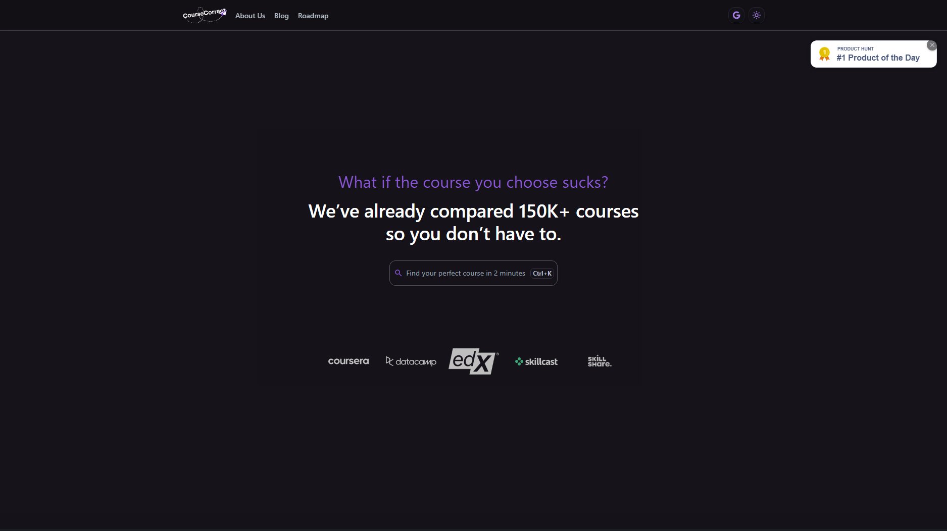 CourseCorrect Screenshot CourseCorrect Screenshot