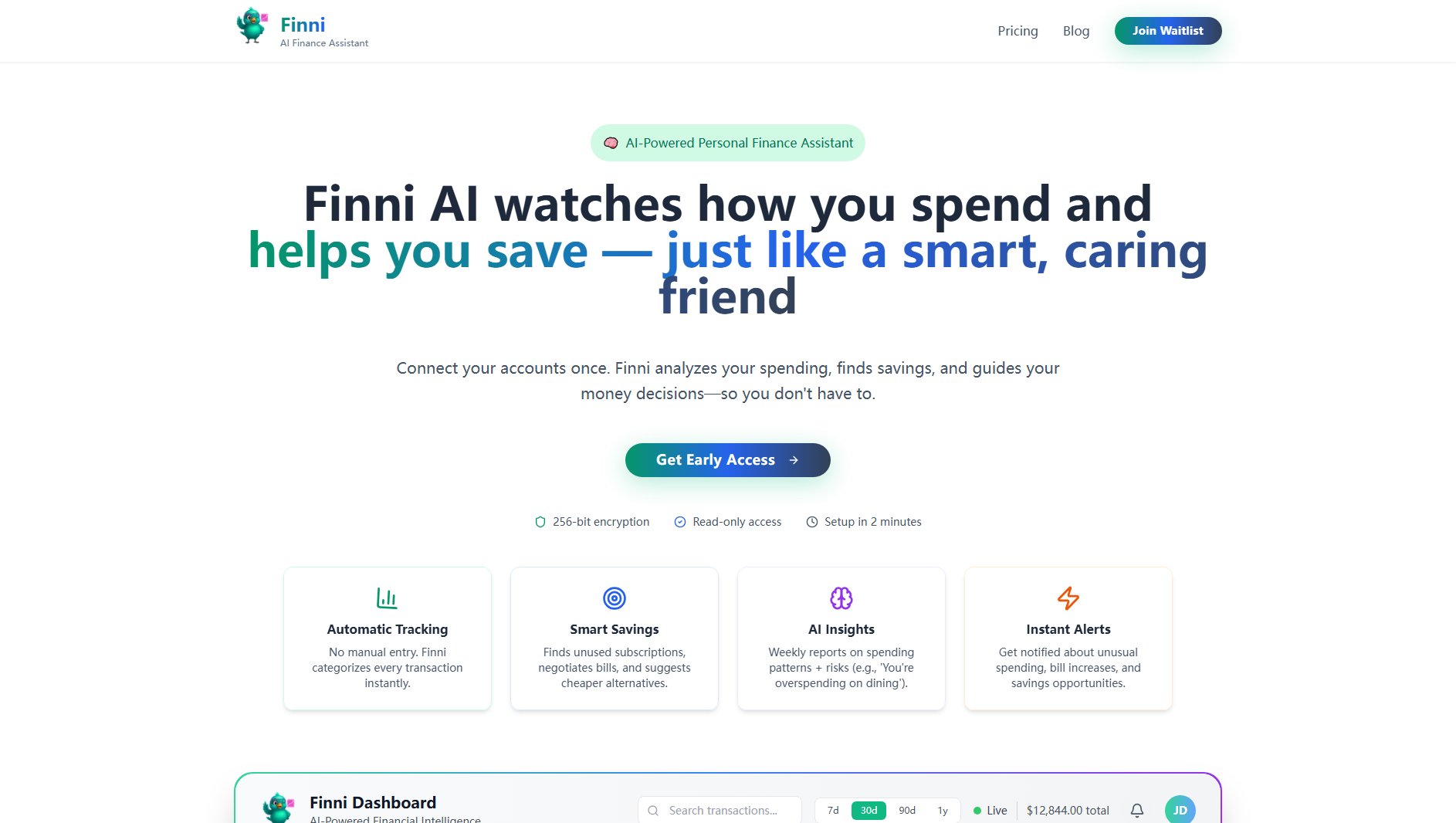 Finni Finni Interface & Screenshots