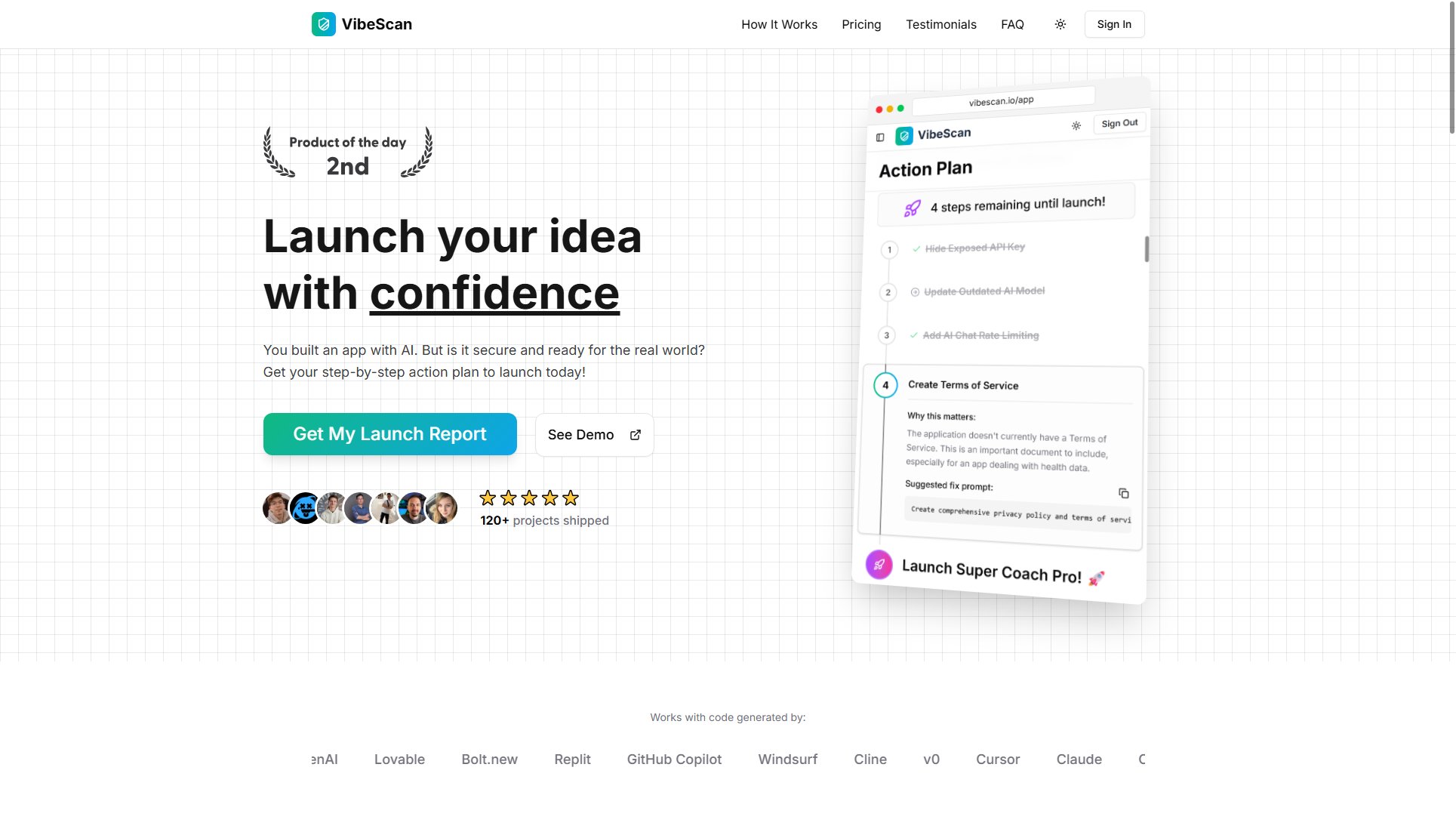 VibeScan VibeScan Interface & Screenshots