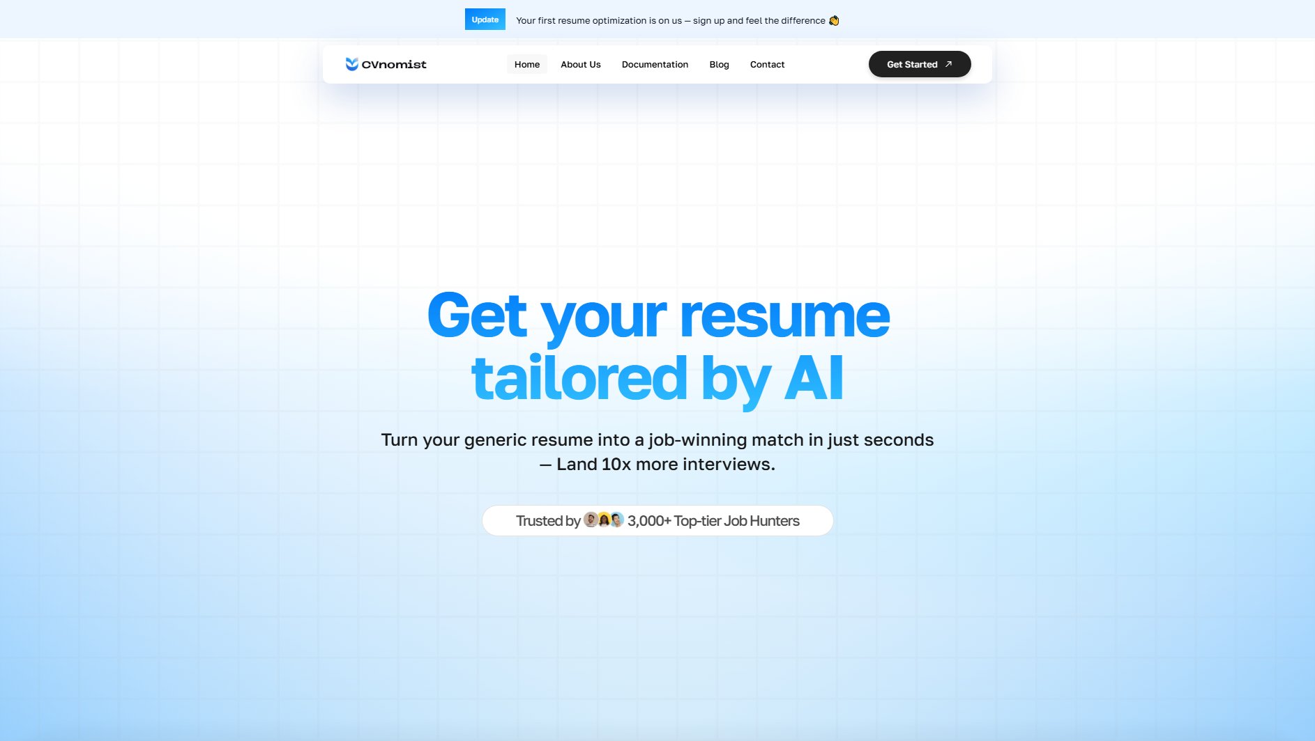 CVnomist CVnomist Interface & Screenshots