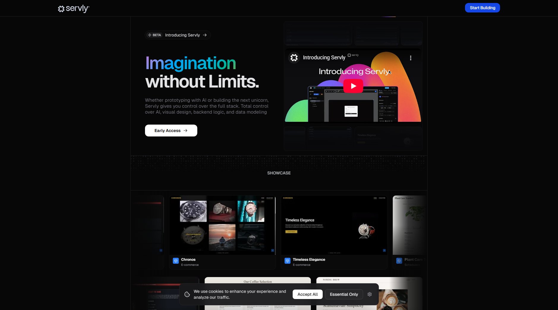 Servly Servly Interface & Screenshots