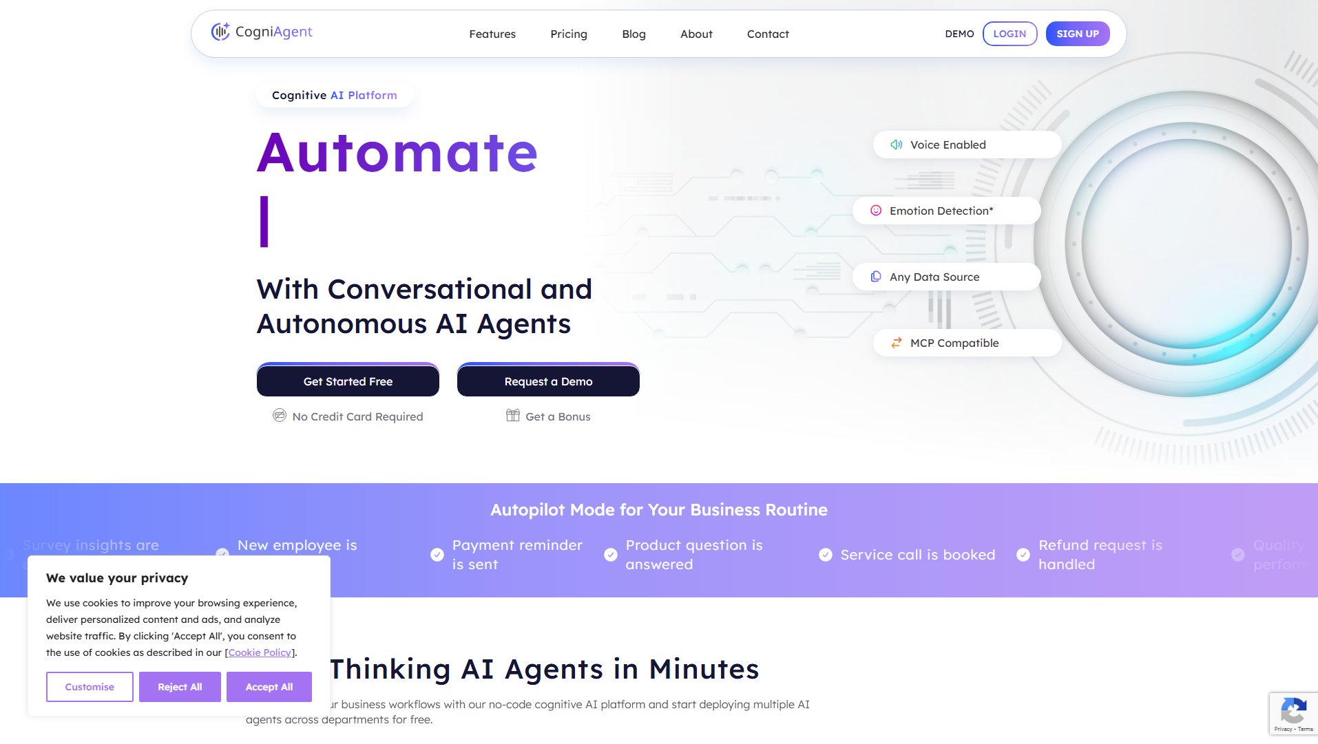 CogniAgent CogniAgent Interface & Screenshots CogniAgent CogniAgent Interface & Screenshots