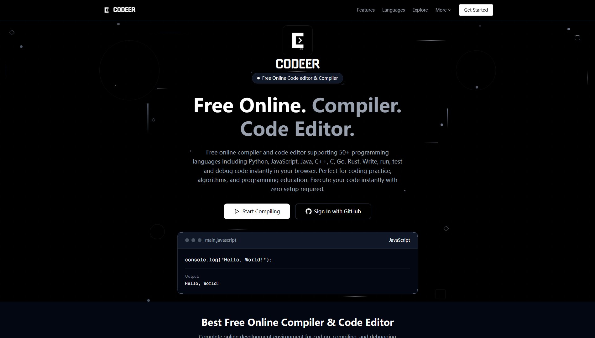 Codeer Codeer Interface & Screenshots