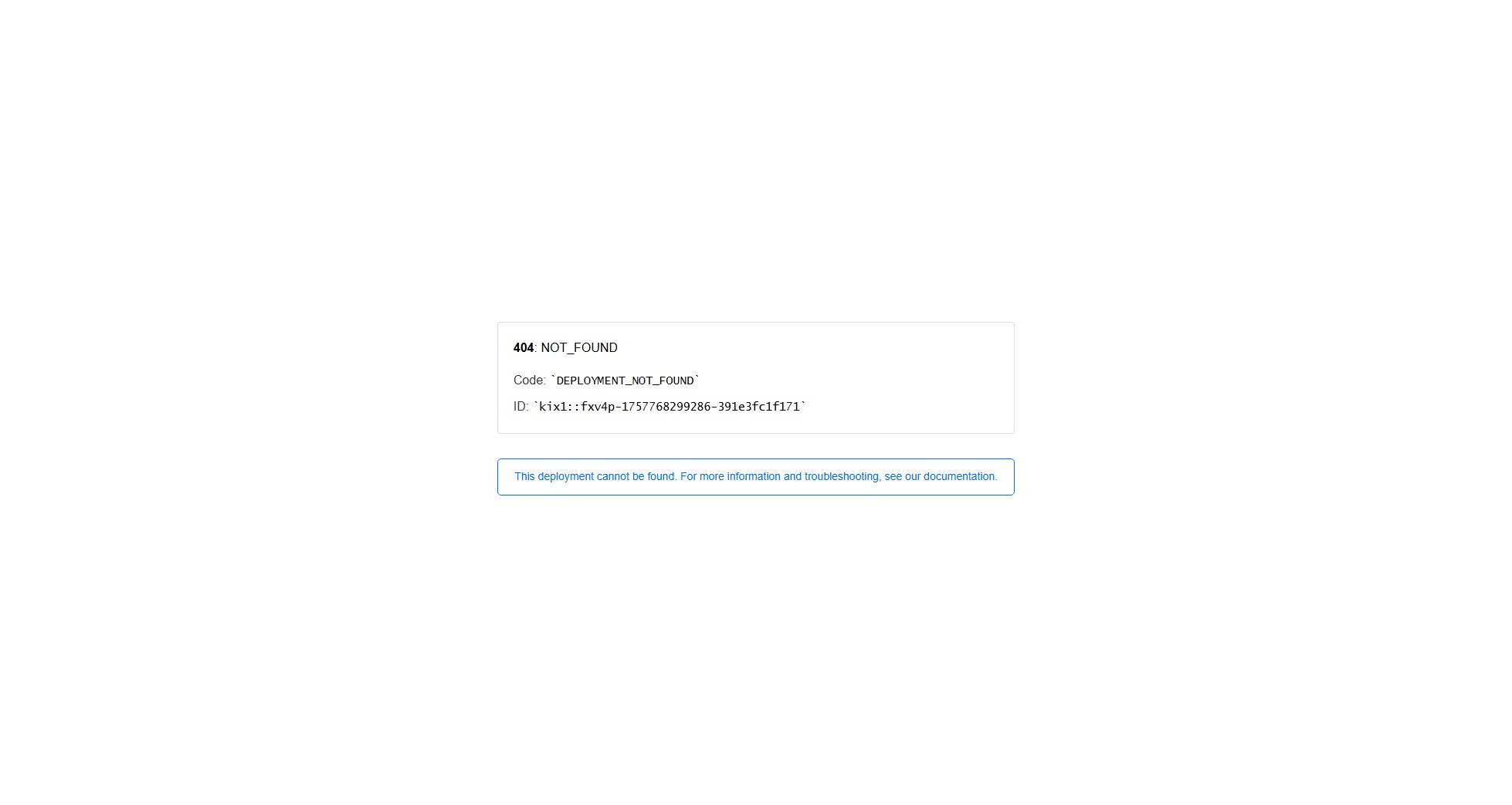 404: NOT_FOUND Screenshot