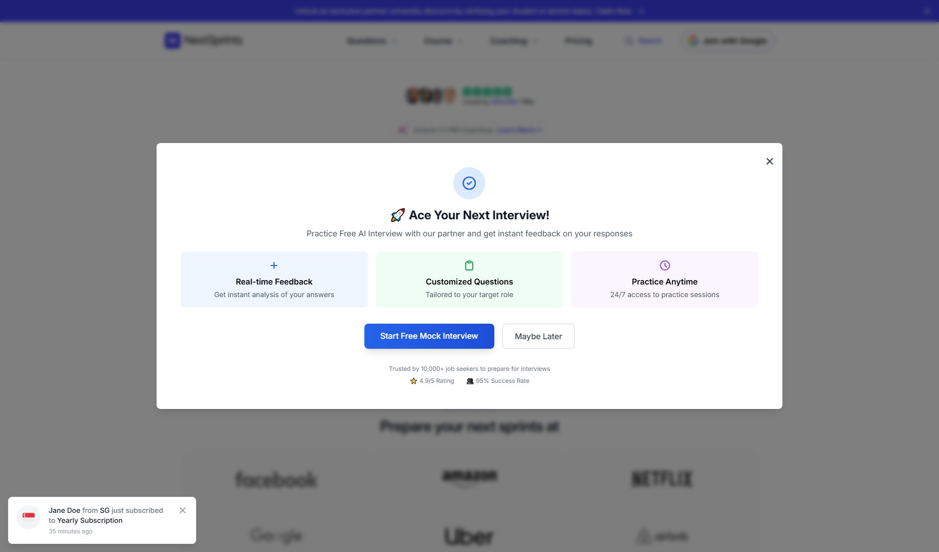 NextSprints NextSprints Interface & Screenshots