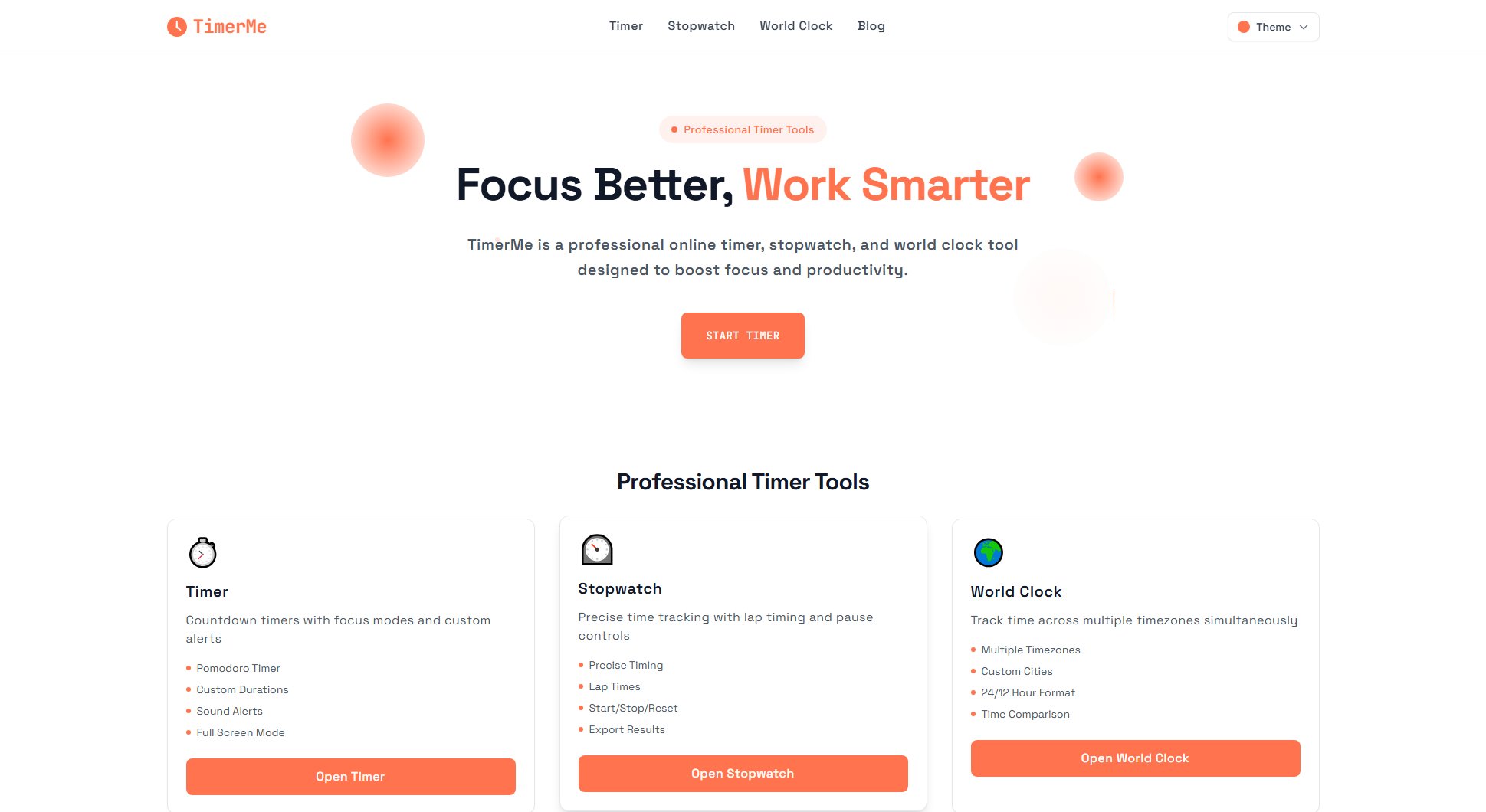 TimerMe TimerMe Interface & Screenshots