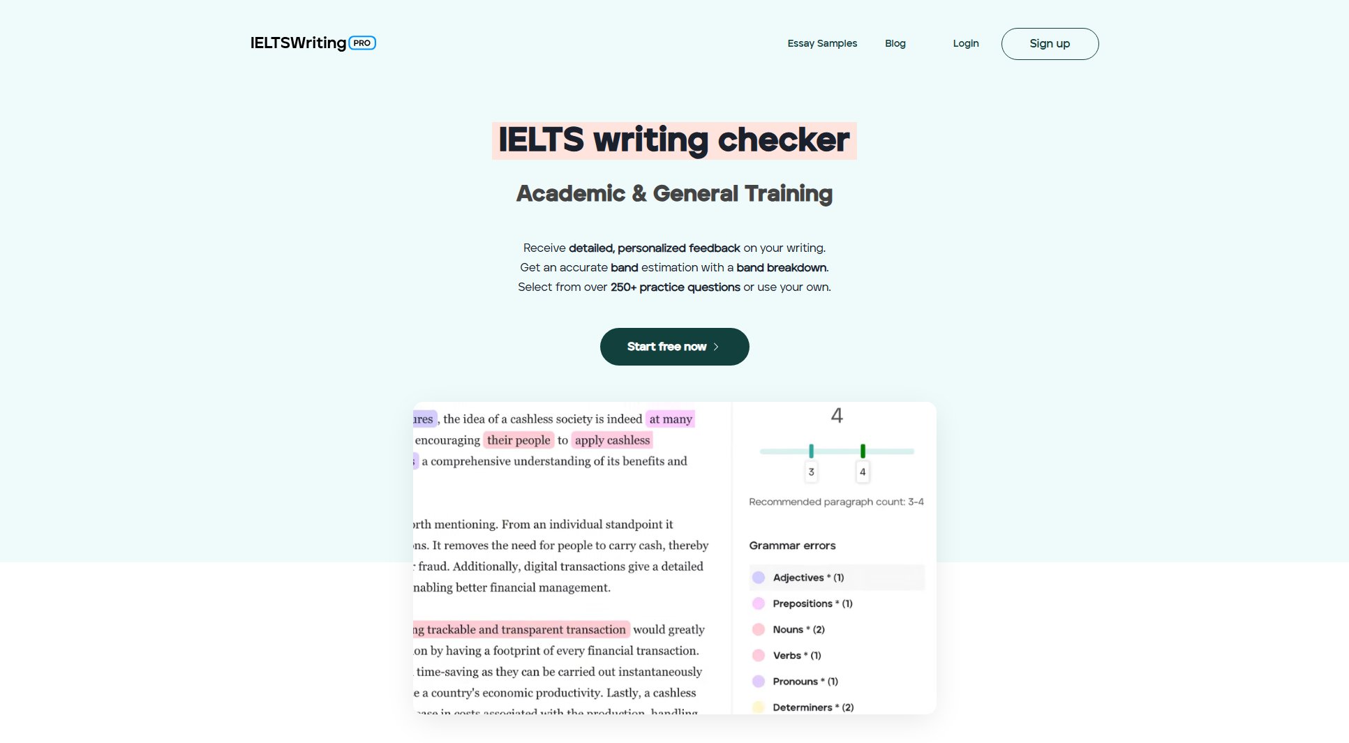 IELTS Writing Pro IELTS Writing Pro Interface & Screenshots