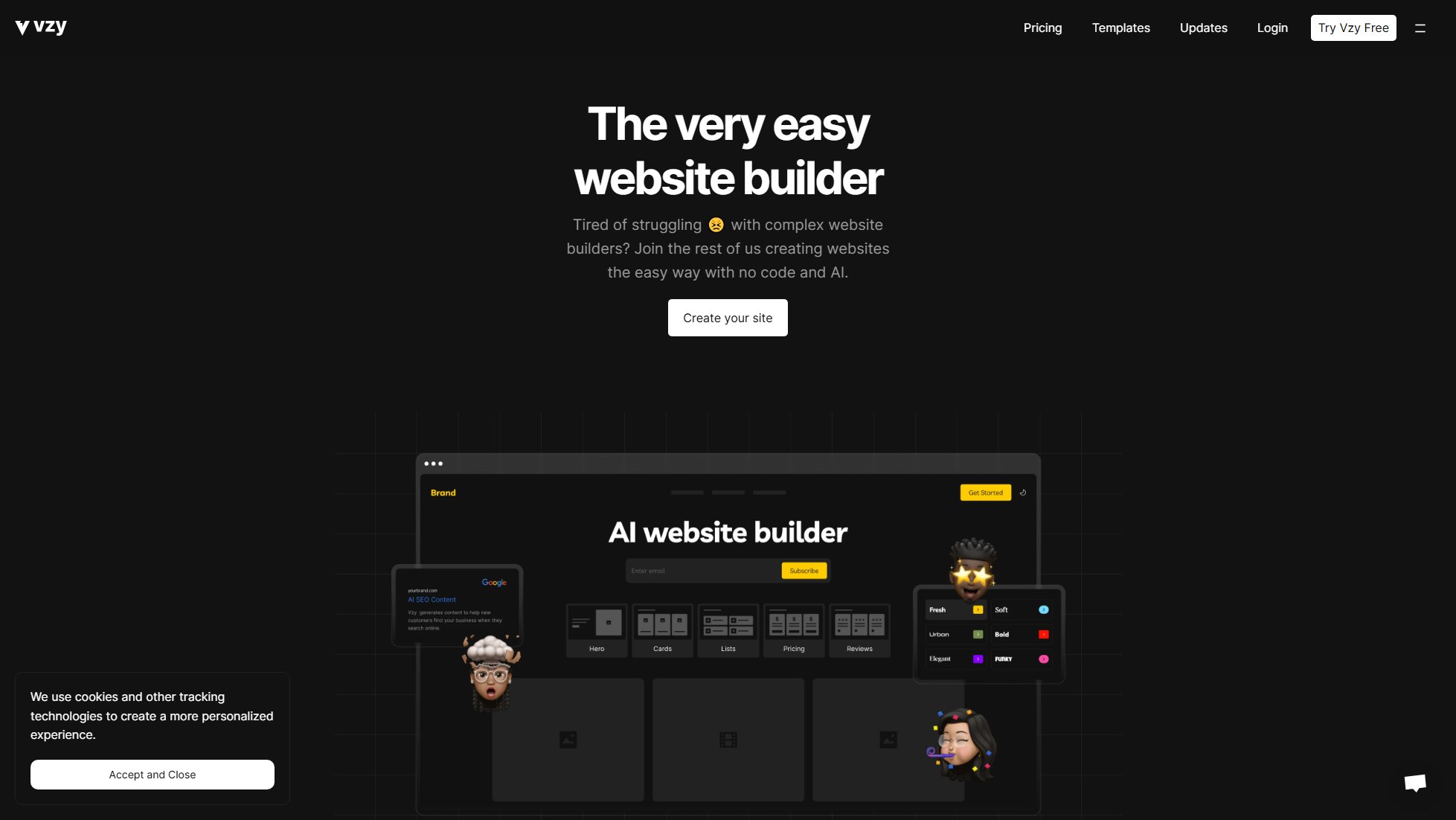 Vzy Vzy Interface & Screenshots
