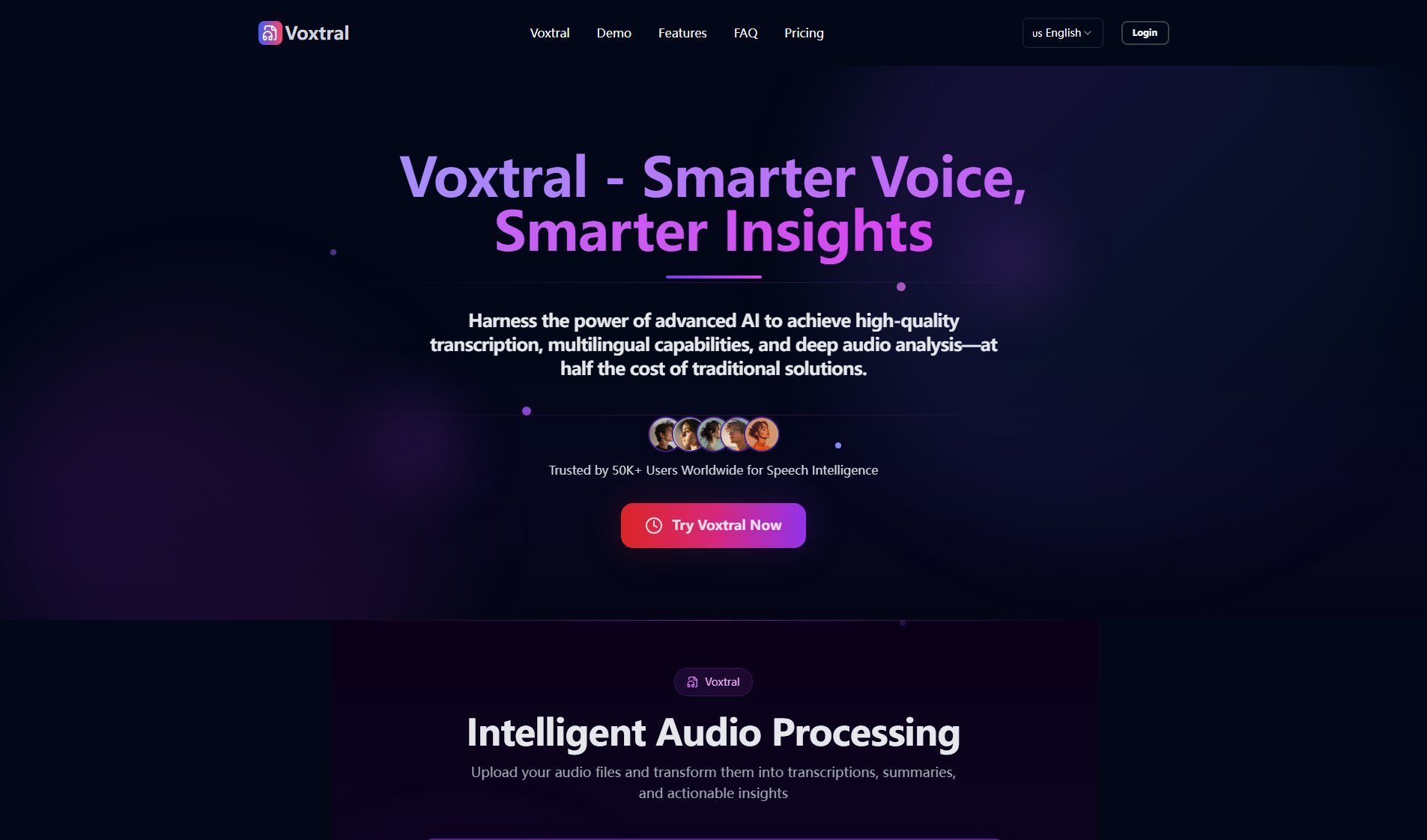 Voxtral Voxtral Interface & Screenshots Voxtral Voxtral Interface & Screenshots