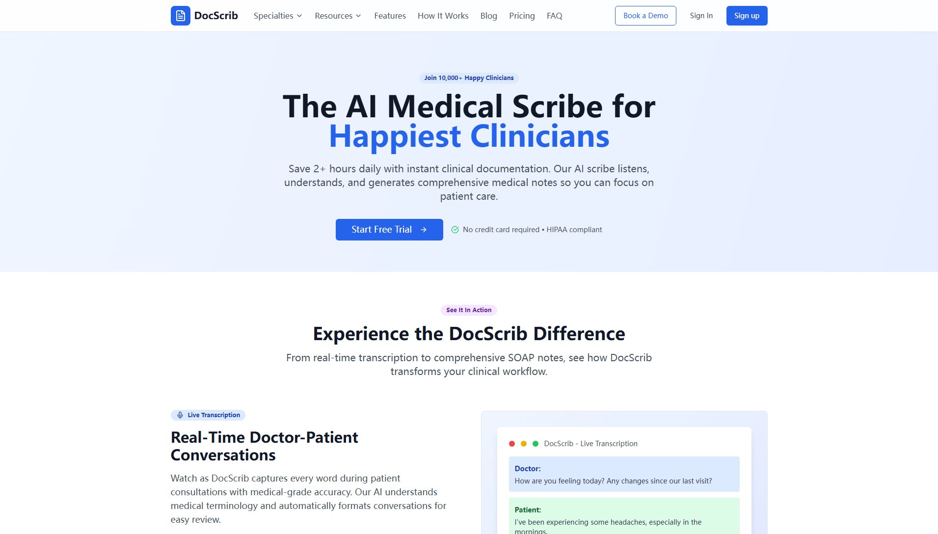 Docscrib Docscrib Interface & Screenshots
