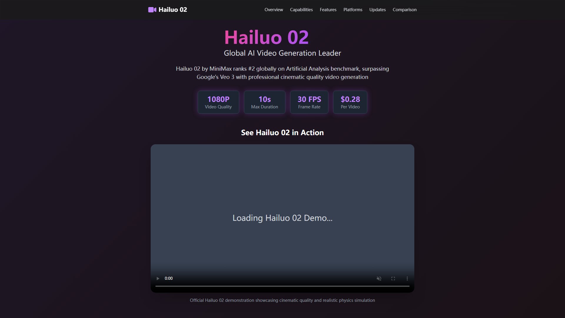 Hailuo 02 Screenshot