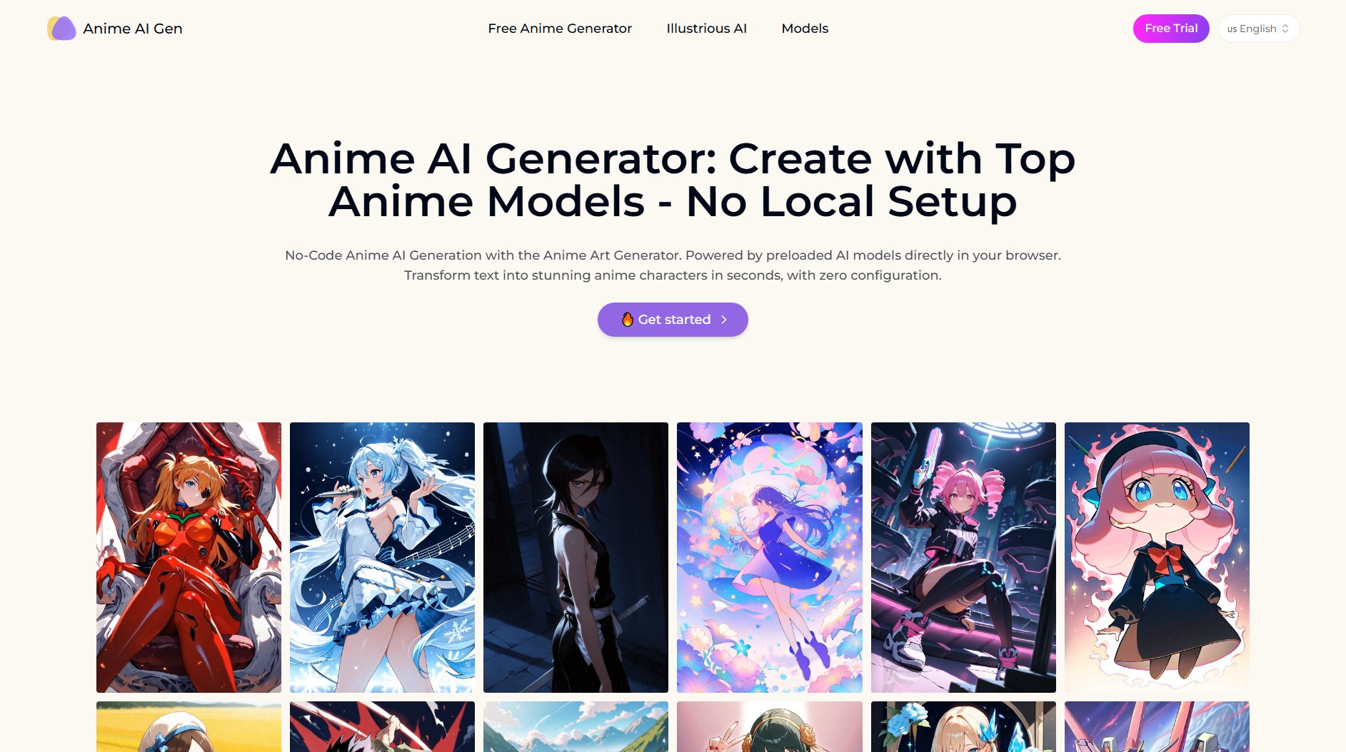 Anime AI Generator Anime AI Generator Interface & Screenshots