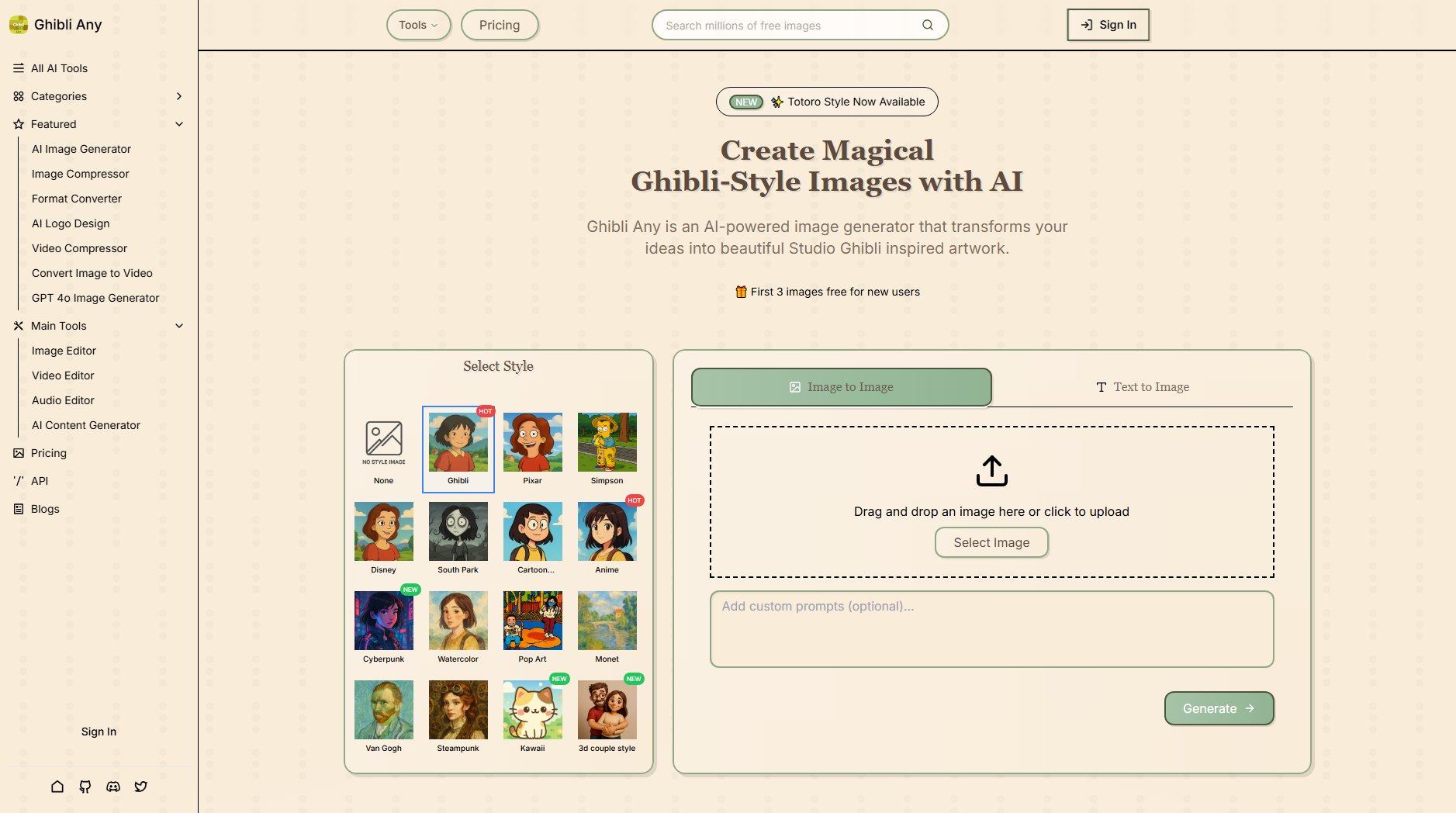 Ghibli Any Ghibli Any Interface & Screenshots Ghibli Any Ghibli Any Interface & Screenshots