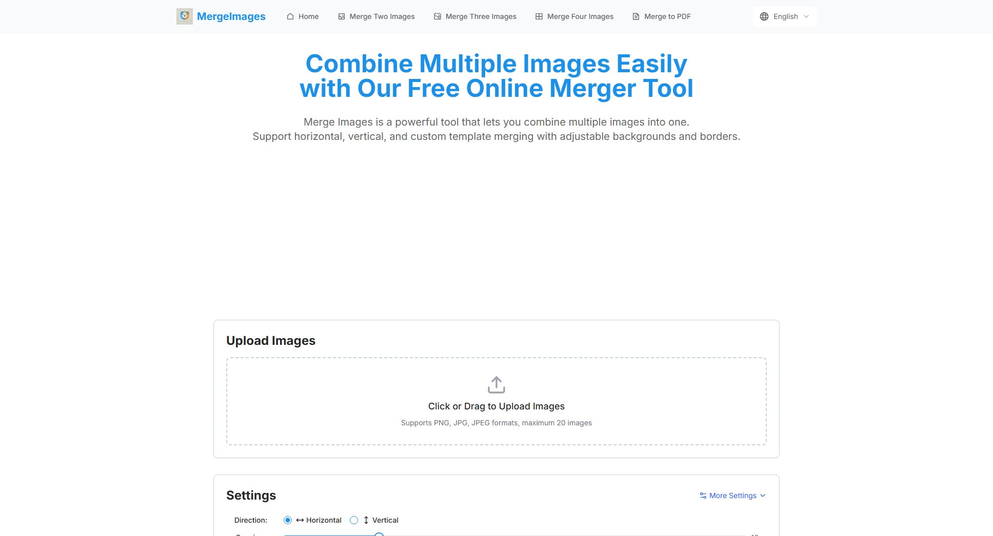 Merge Images Screenshot Merge Images Screenshot