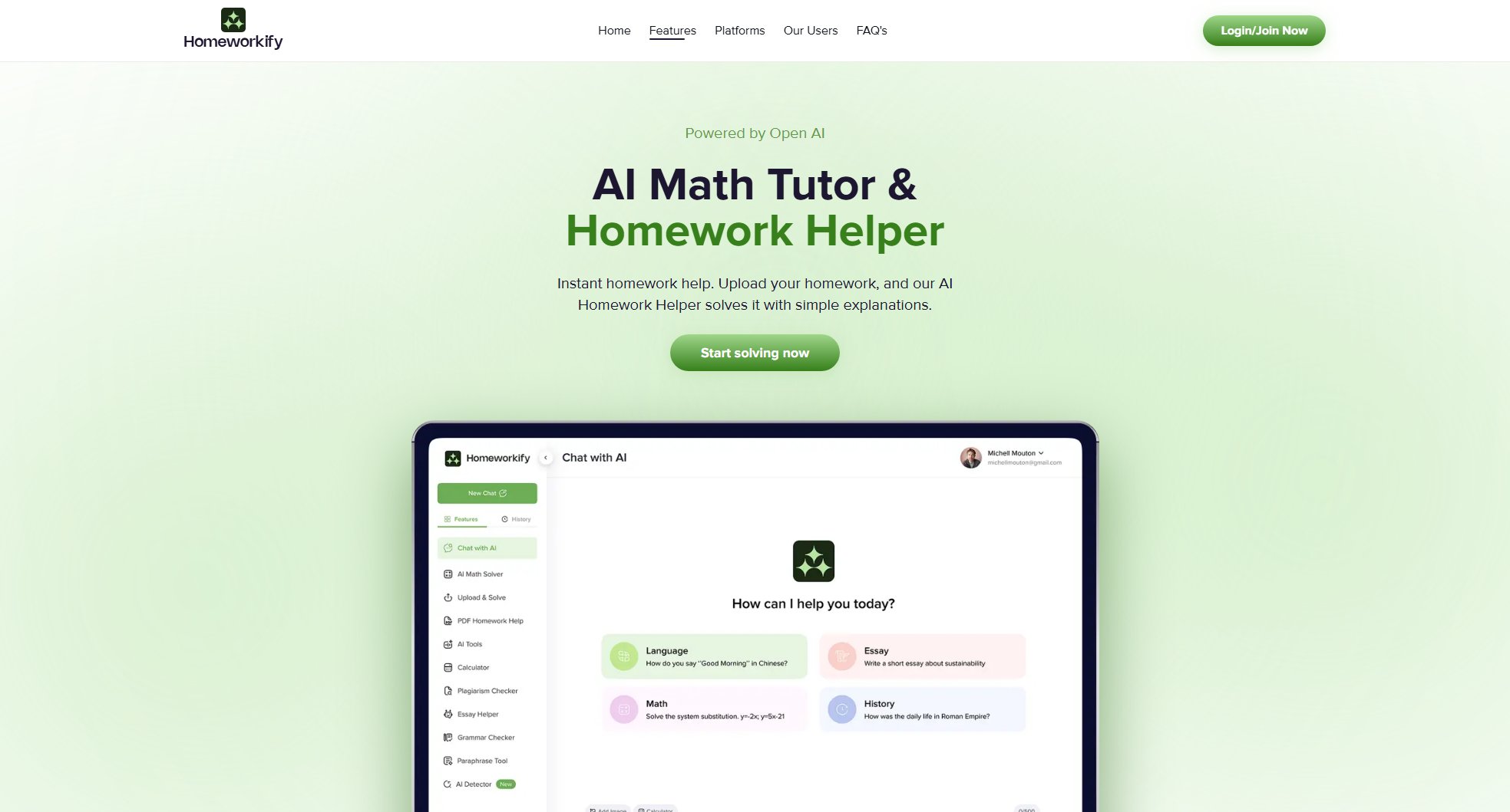Homeworkify Homeworkify Interface & Screenshots Homeworkify Homeworkify Interface & Screenshots