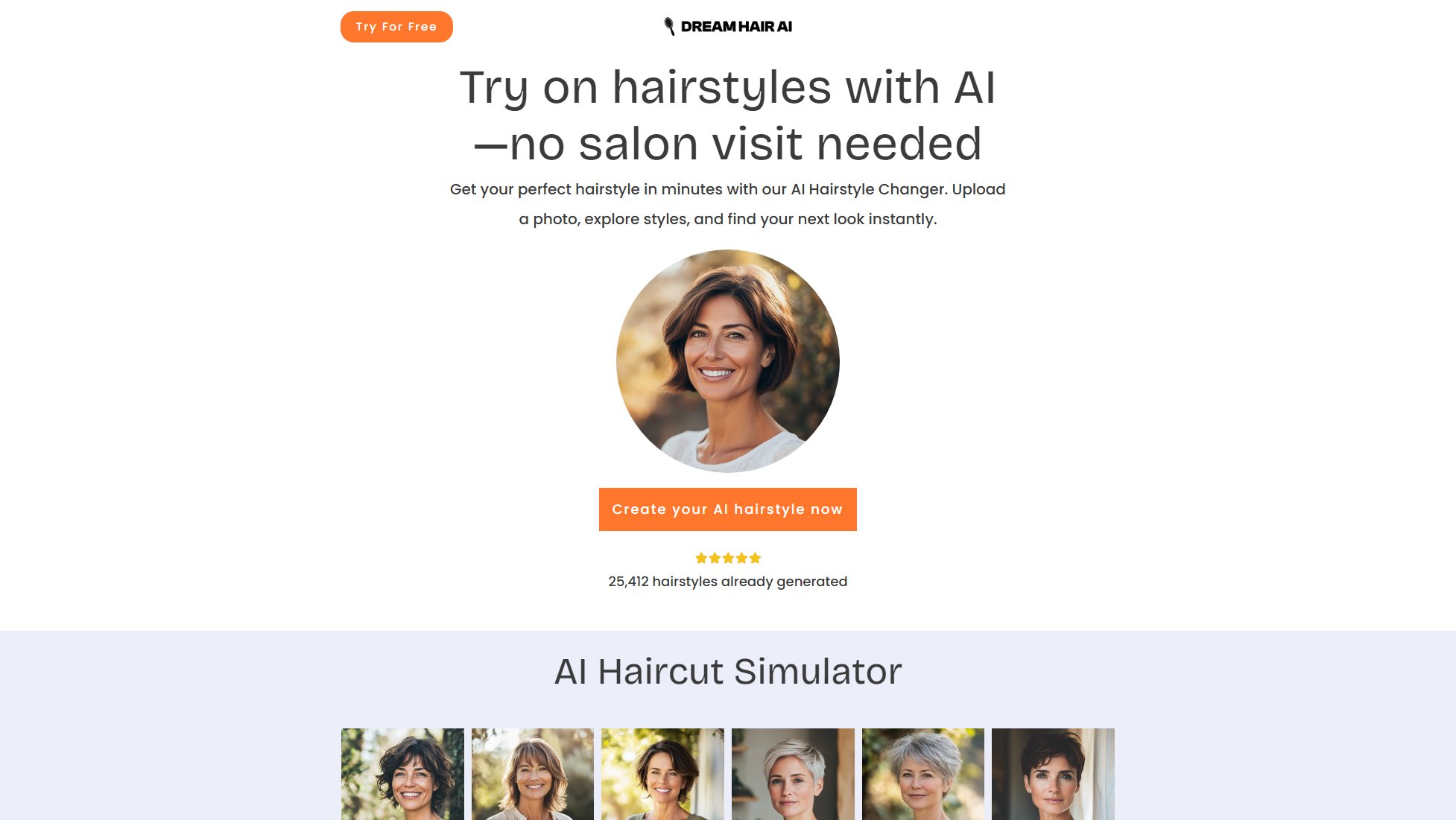 Dream Hair AI Dream Hair AI Interface & Screenshots