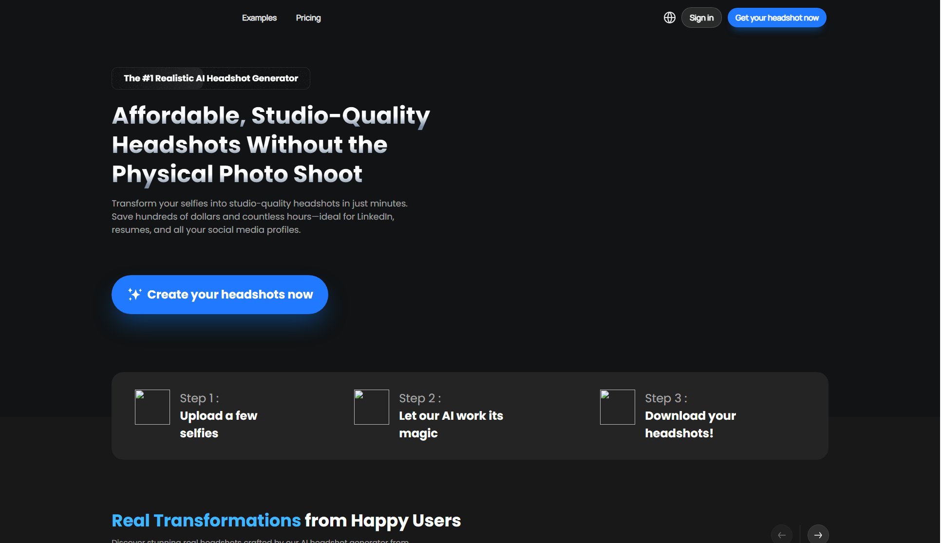 SmartHeadshot SmartHeadshot Interface & Screenshots