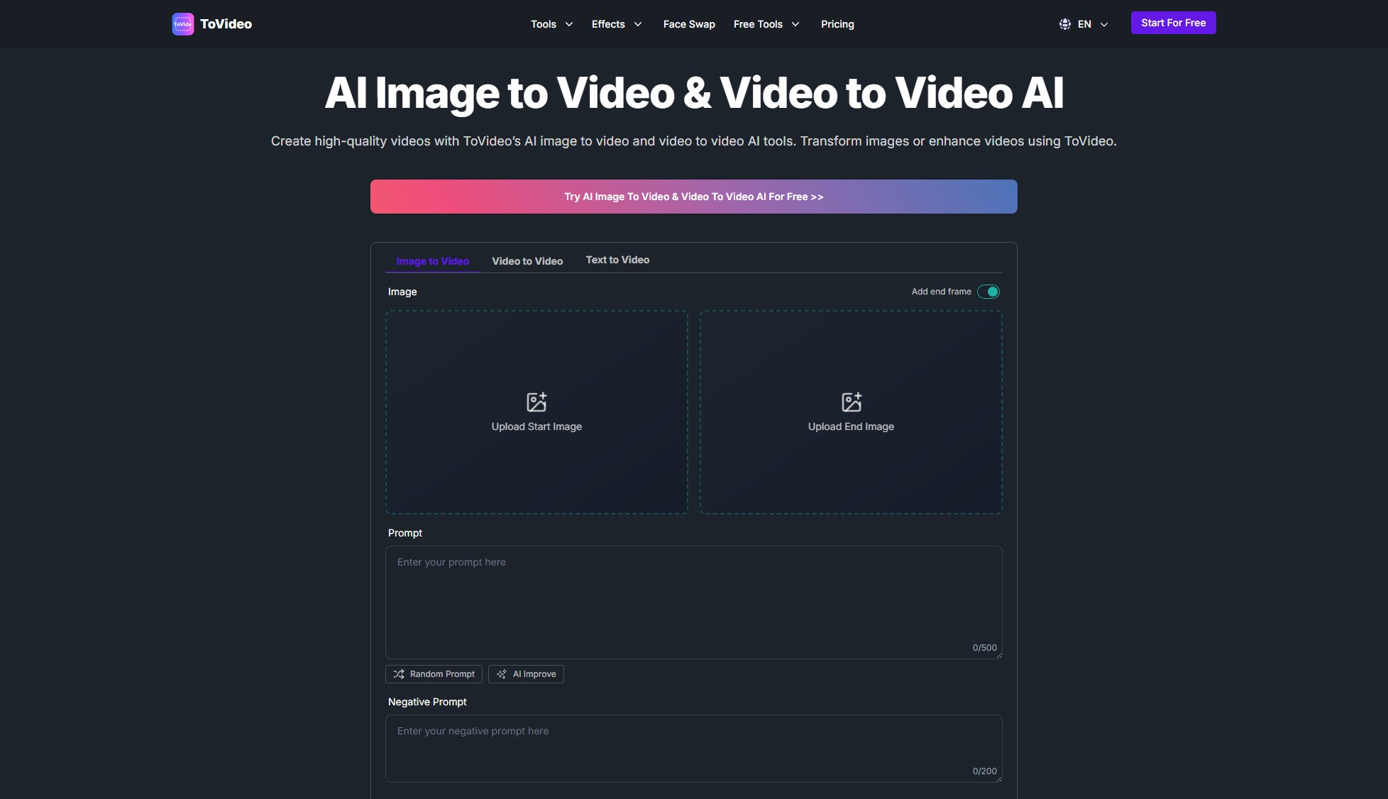 ToVideo Screenshot ToVideo Screenshot