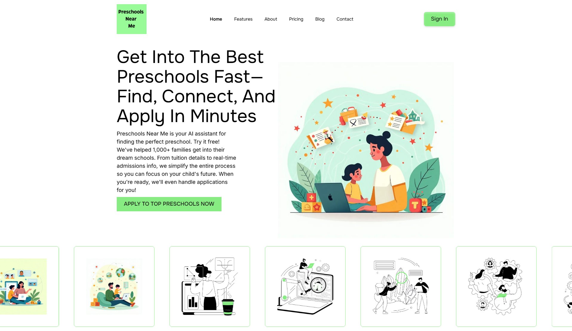 Preschools Near Me Preschools Near Me Interface & Screenshots
