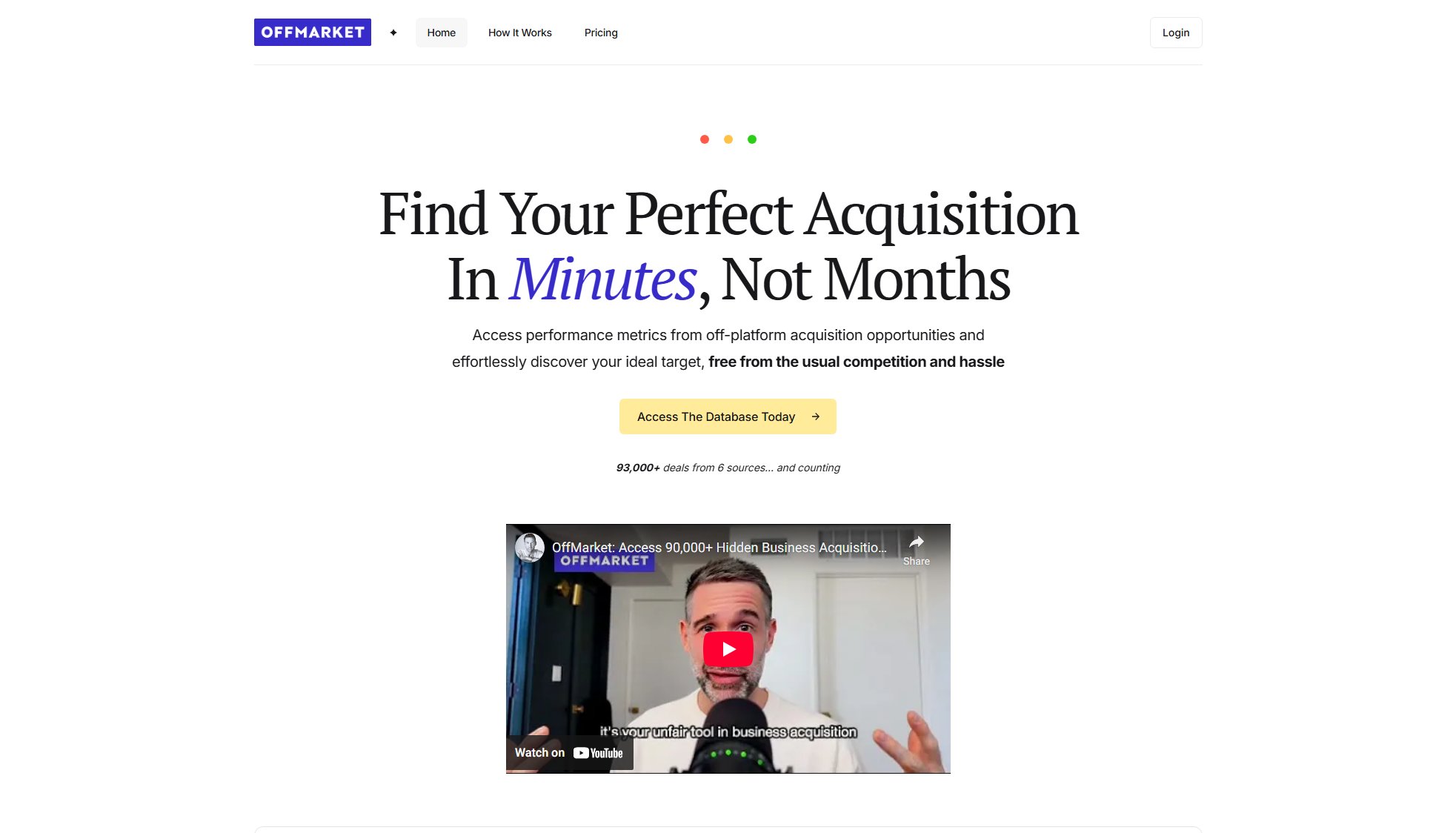 Offmarket Screenshot