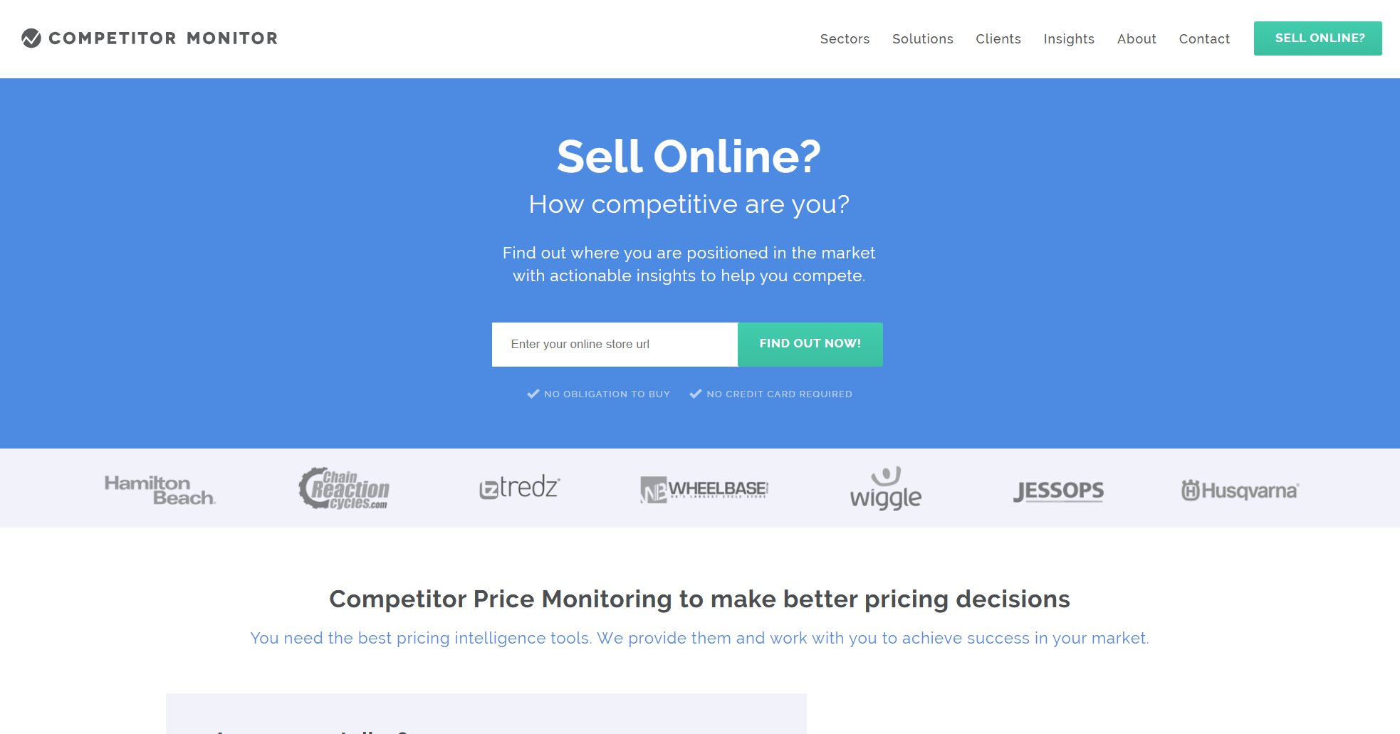 Competitor Monitor Competitor Monitor Interface & Screenshots