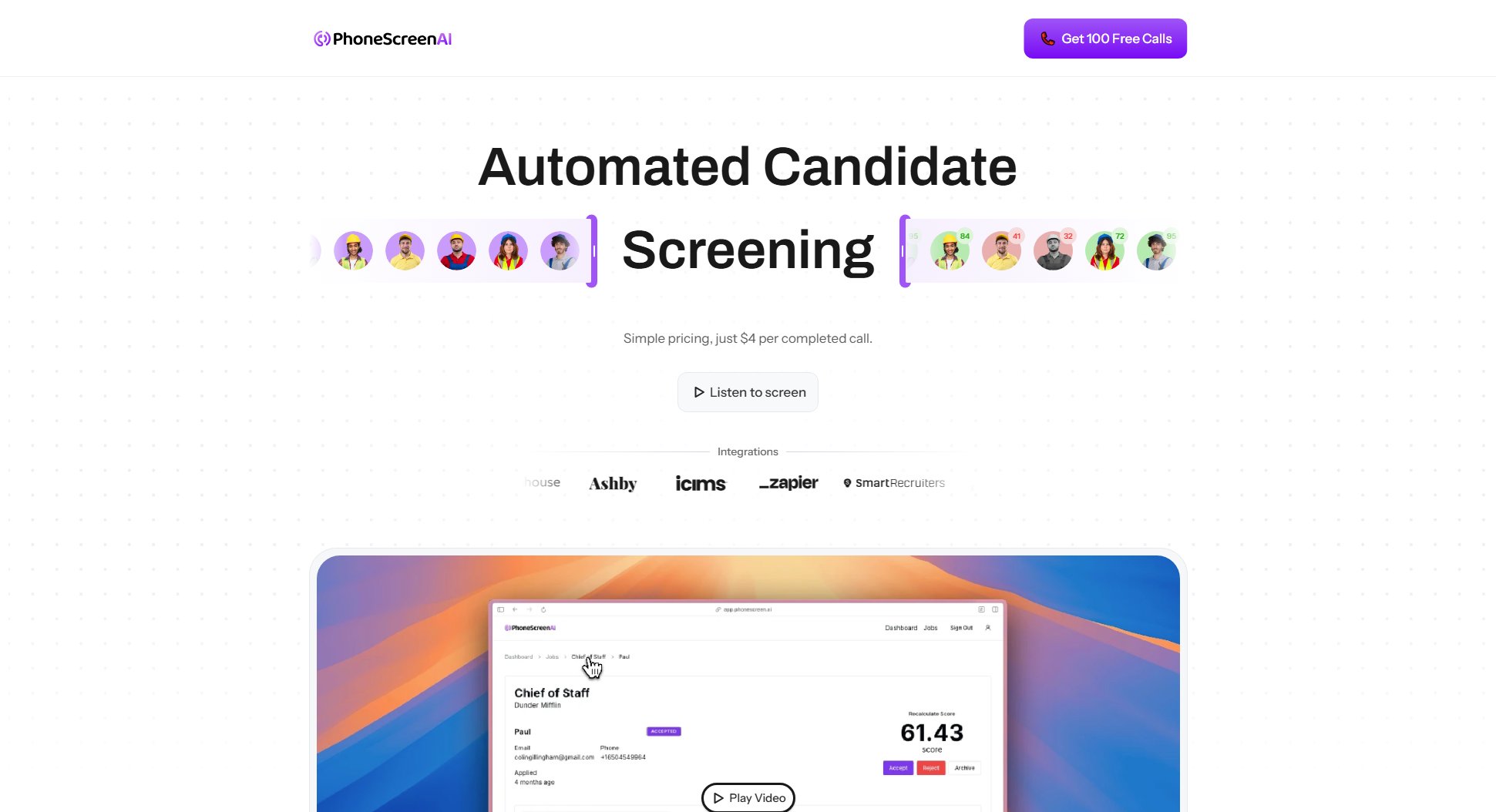 Phonescreen AI Phonescreen AI Interface & Screenshots Phonescreen AI Phonescreen AI Interface & Screenshots