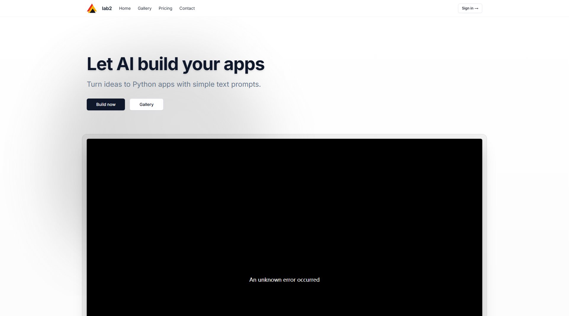 lab2.dev Generative Python App lab2.dev Generative Python App Interface & Screenshots lab2.dev Generative Python App lab2.dev Generative Python App Interface & Screenshots