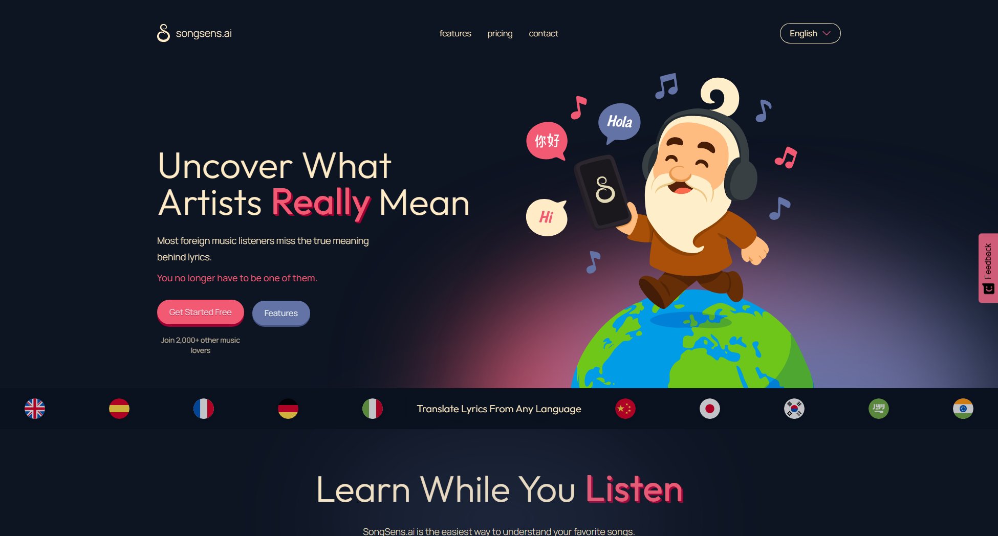 SongSens.ai Screenshot