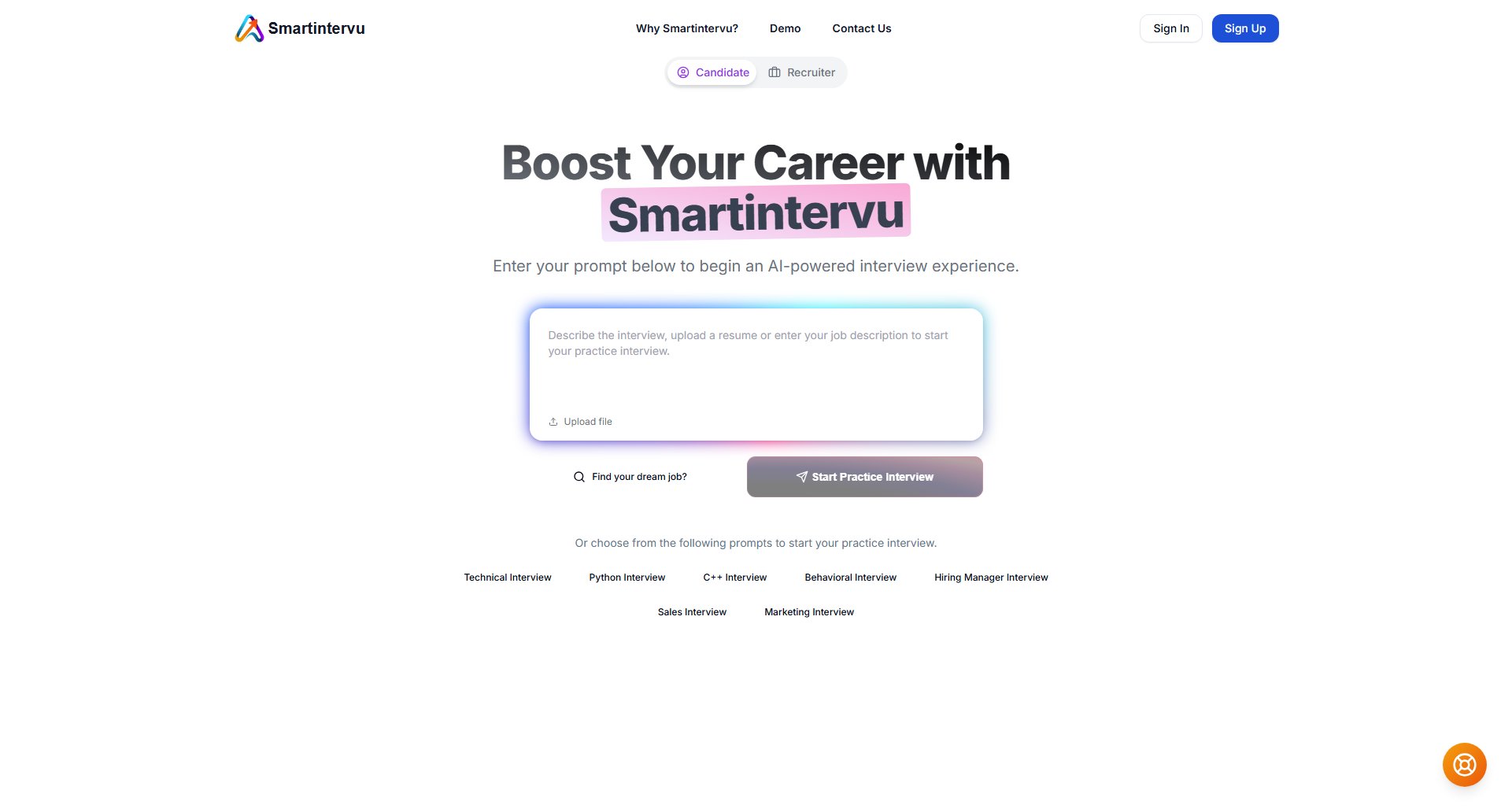 SmartIntervu SmartIntervu Interface & Screenshots SmartIntervu SmartIntervu Interface & Screenshots