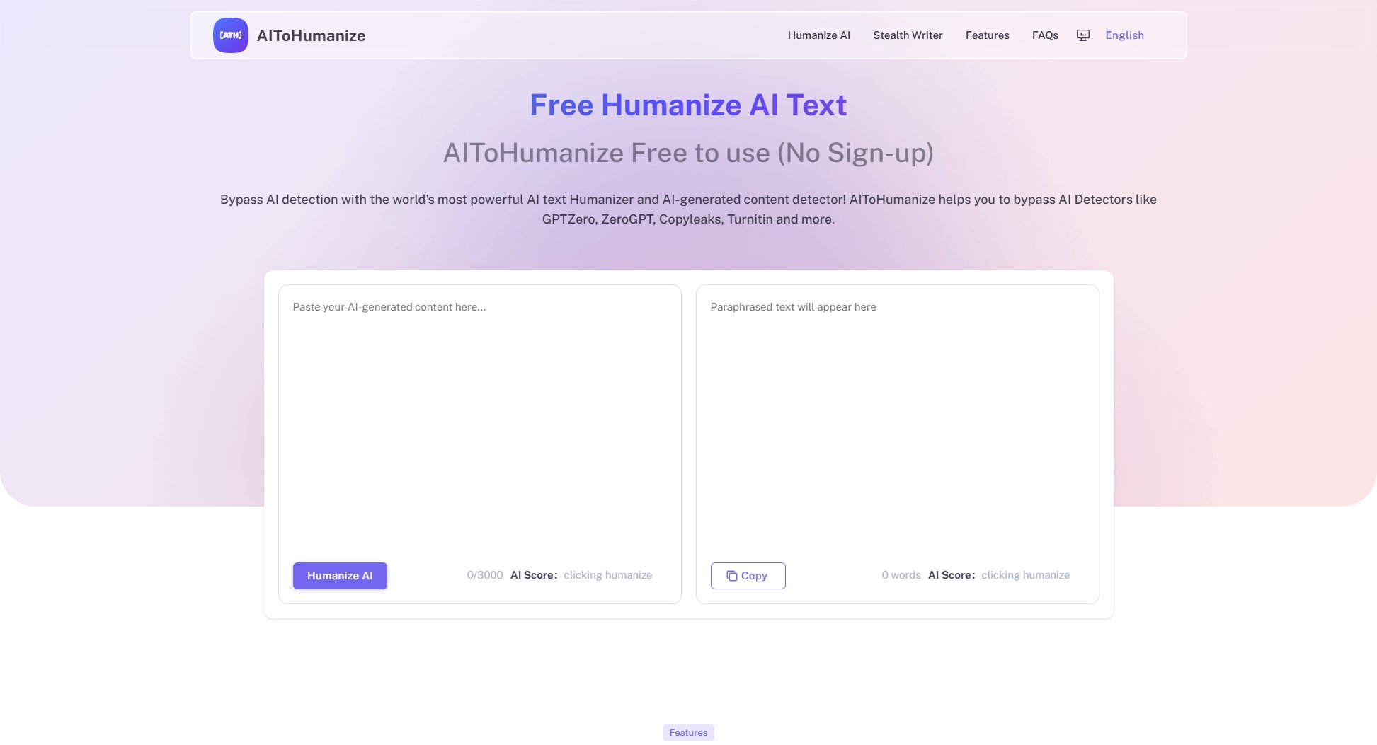 AIToHumanize AIToHumanize Interface & Screenshots