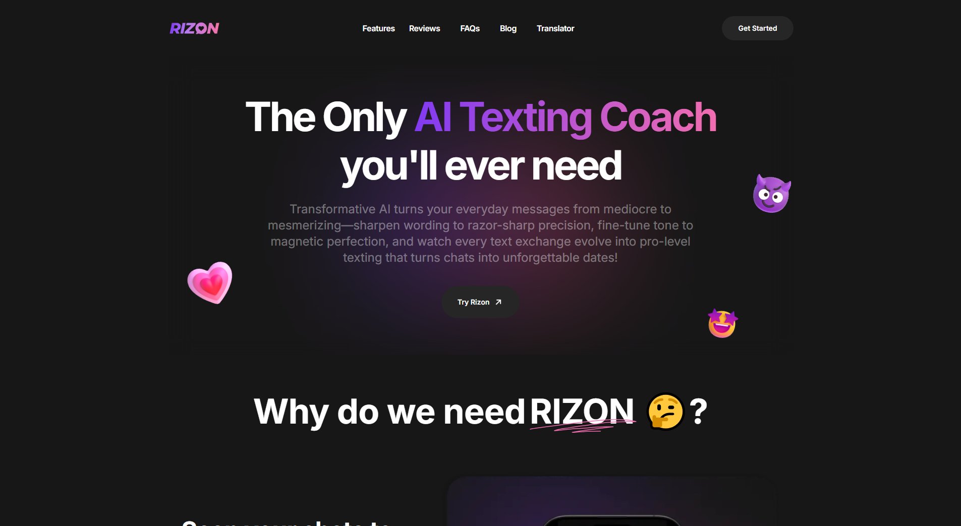 Rizon Rizon Interface & Screenshots